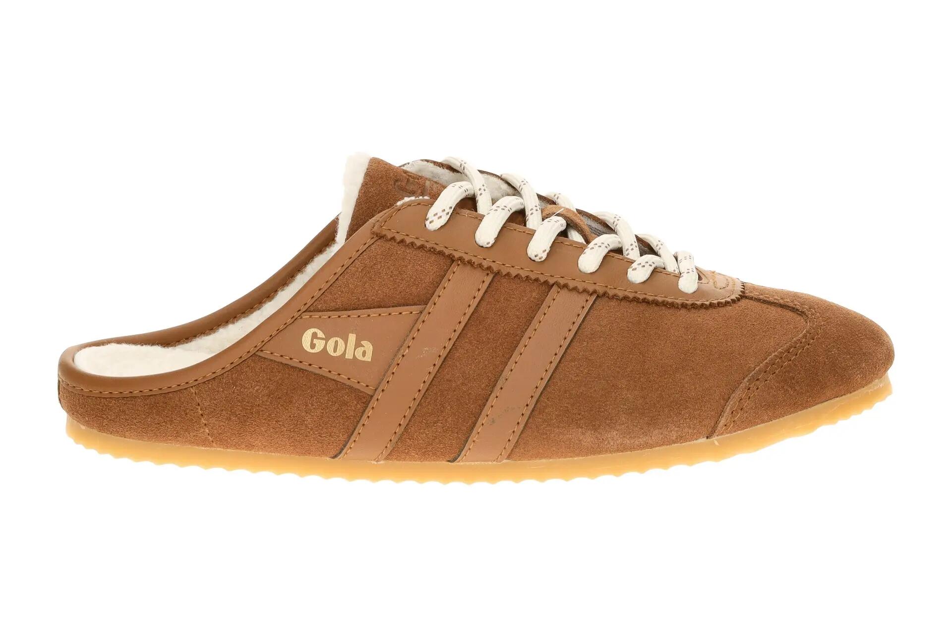 Gola Cleora Damen Pantoletten Mule braun umber Warmfutter CLB927 2/7