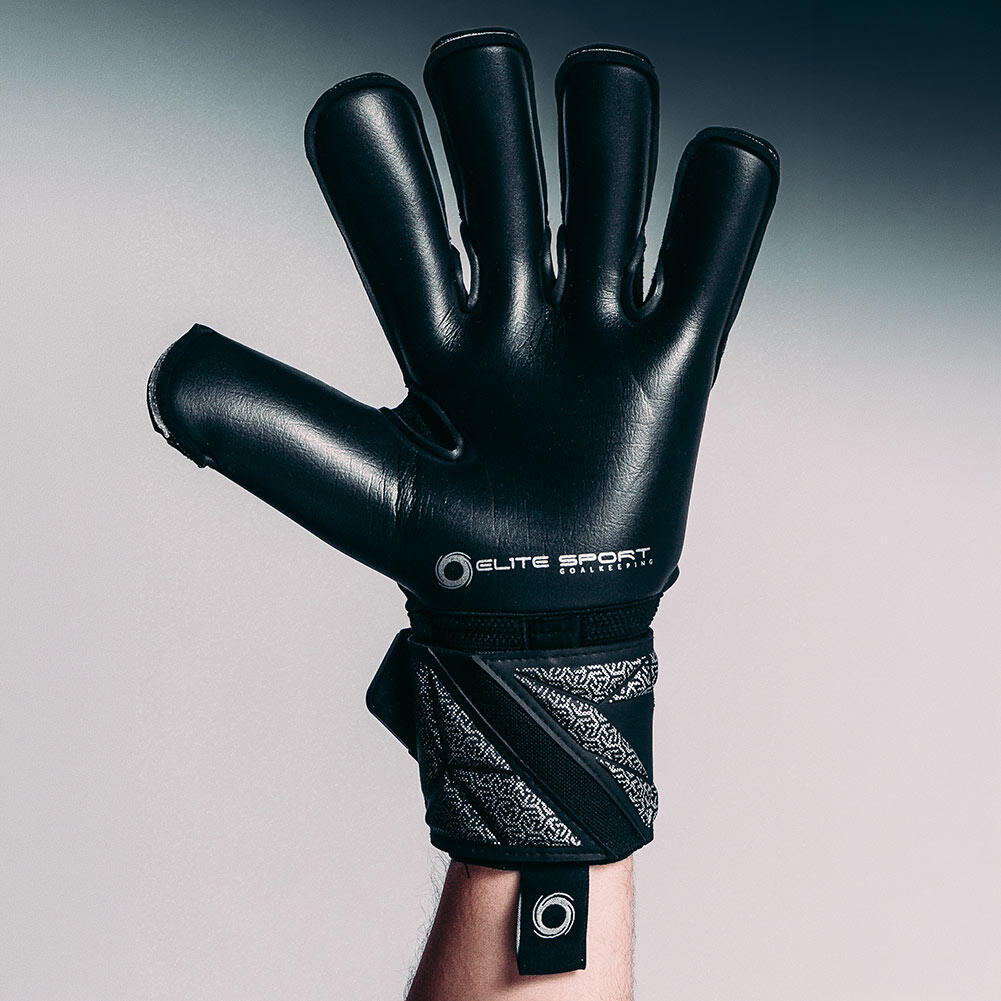 Keepershandschoenen - voetbal - Elite Sport - zwart 3/4