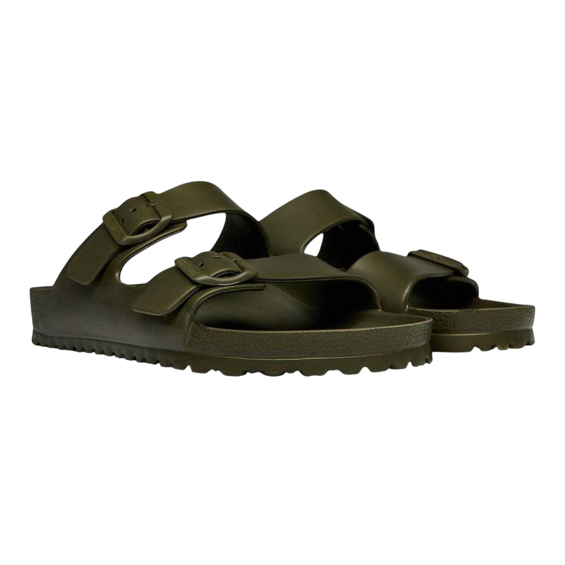 Mens Arizona Flat Sandals (Green) 4/4