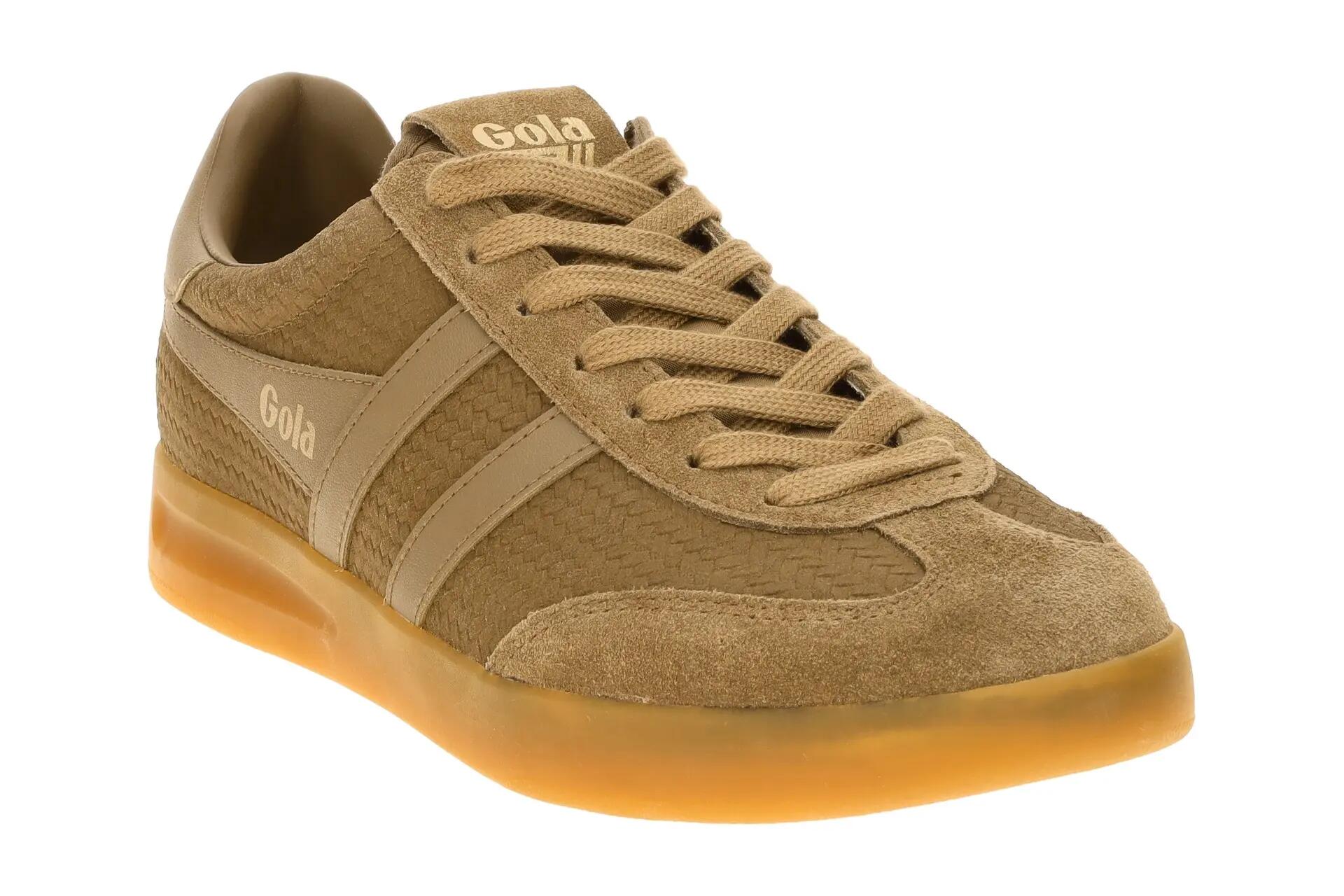 Gola Cyclone Marque Schuhe Sneakers braun Herren Flecht CMB922 3/7