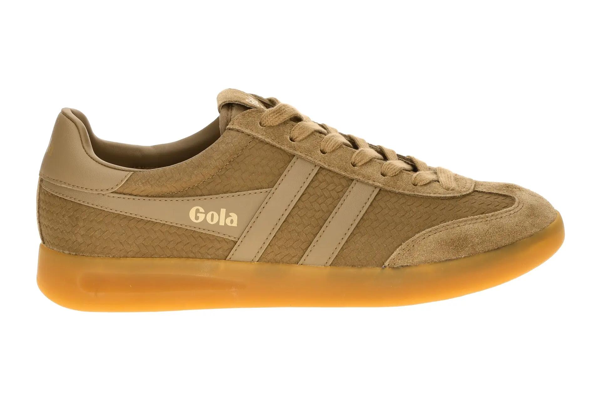 Gola Cyclone Marque Schuhe Sneakers braun Herren Flecht CMB922 2/7