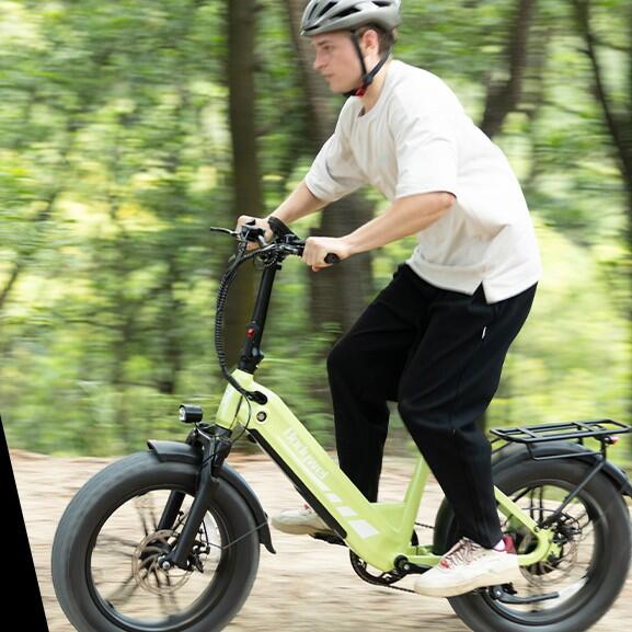 Bicicleta elétrica urbana para adultos BODYWEL F20 PRO 250W 48V18Ah pneu 20×4.0" 7/7