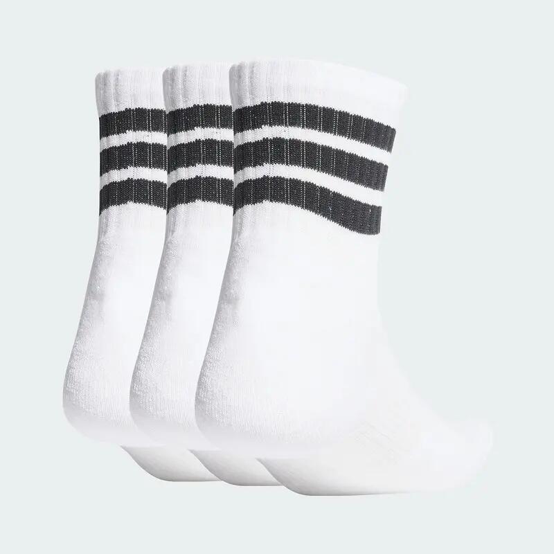 Adidas 3S ESS C MID 3P Unisex Sports Ankle Socks White -  2