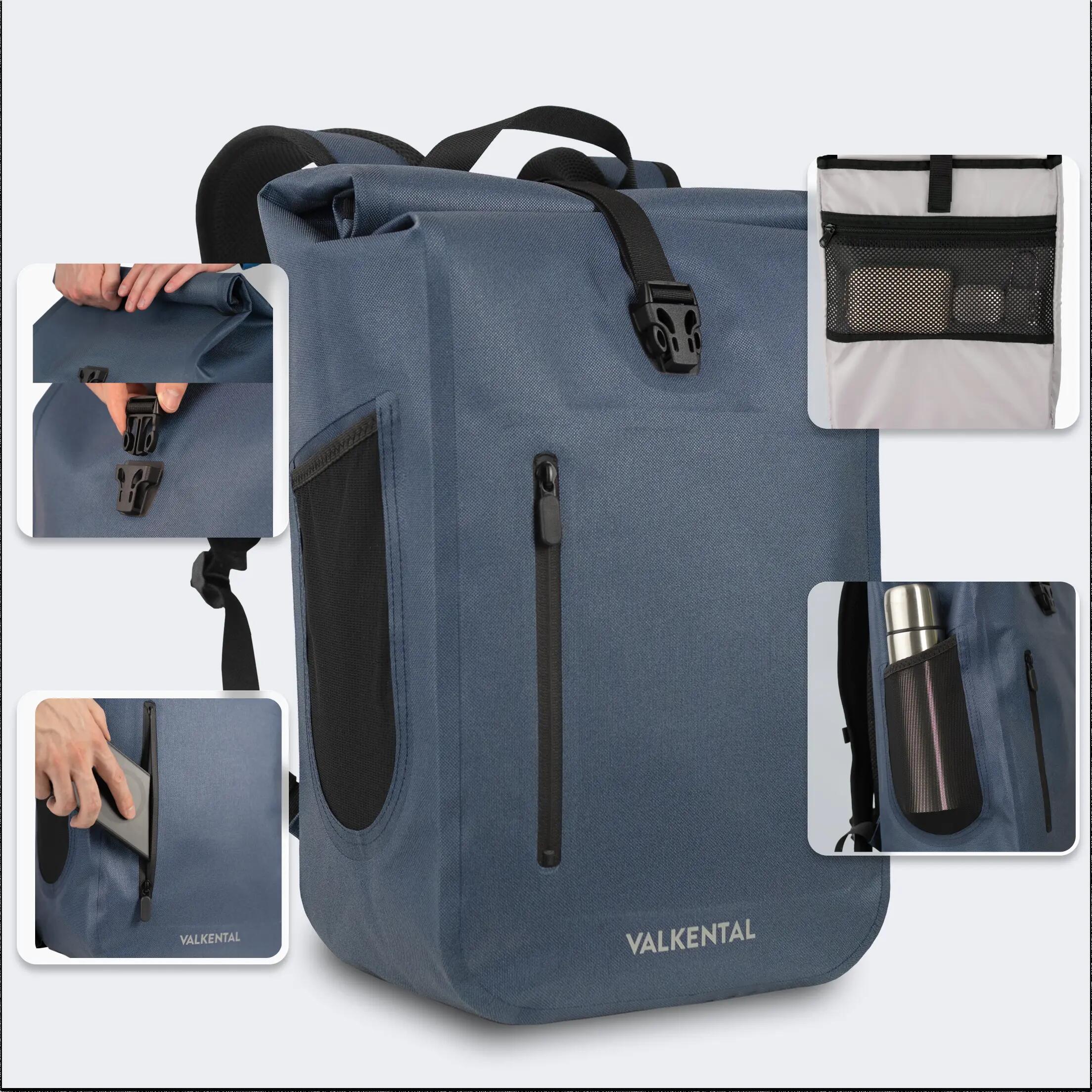 Mochila, diária e lazer - impermeável e totalmente refletiva 28L 3/7