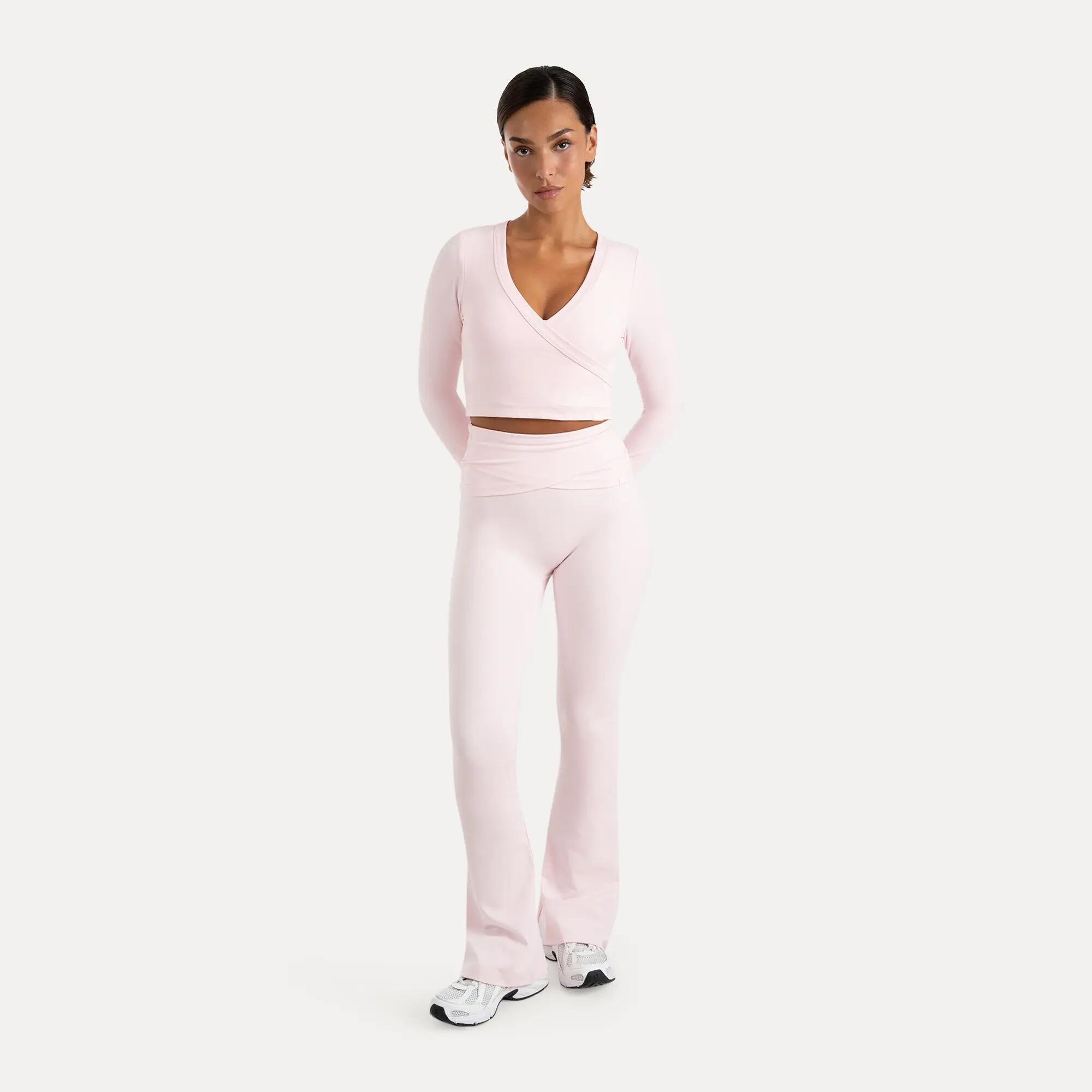 Damen Crop Longsleeve Niora Rosa 4/6