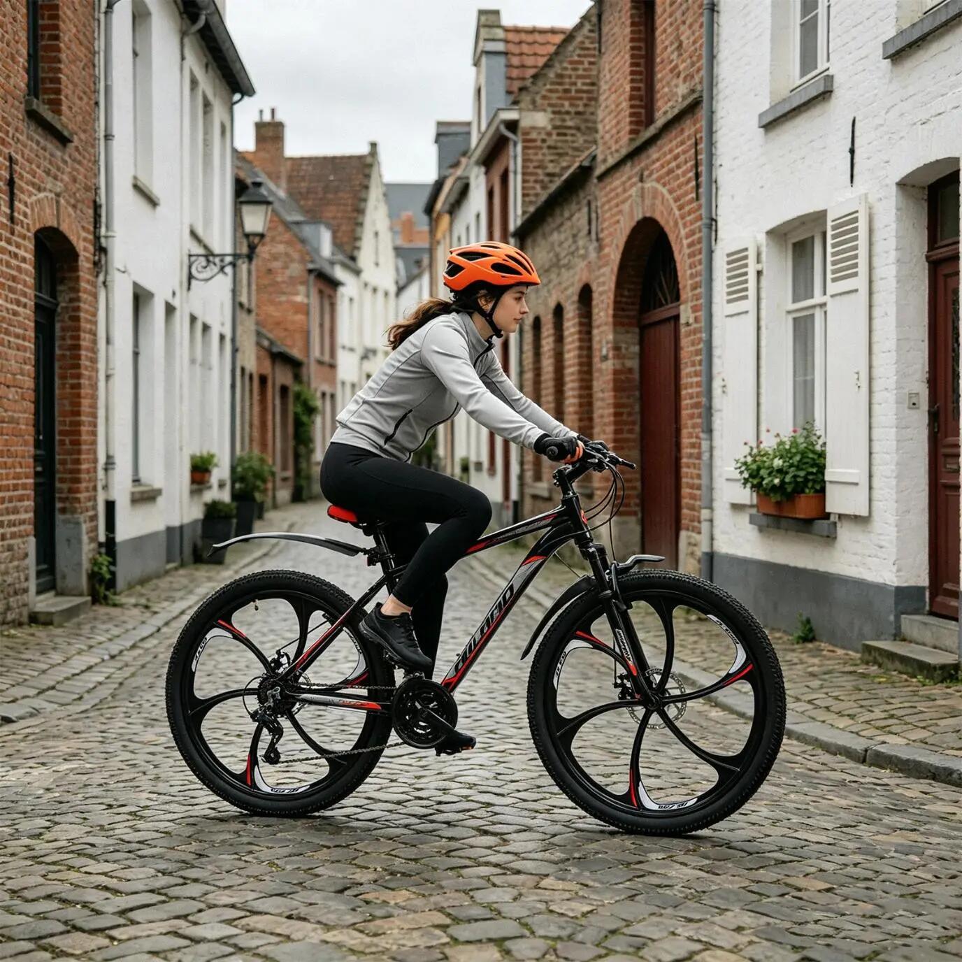 Femme Homme VTT 26 pouces 18 Vitesses Aluminium Roues 3/6 Branches 2/7
