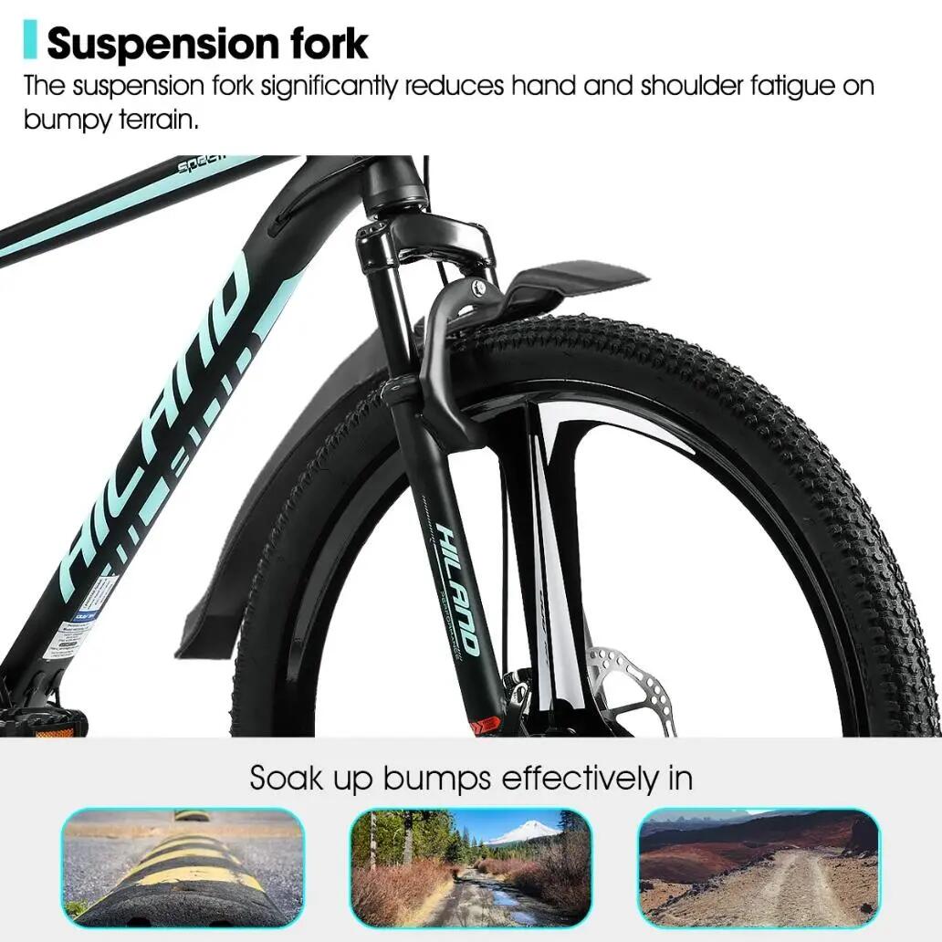 Femme Homme VTT 26 pouces 18 Vitesses Aluminium Roues 3/6 Branches 6/7