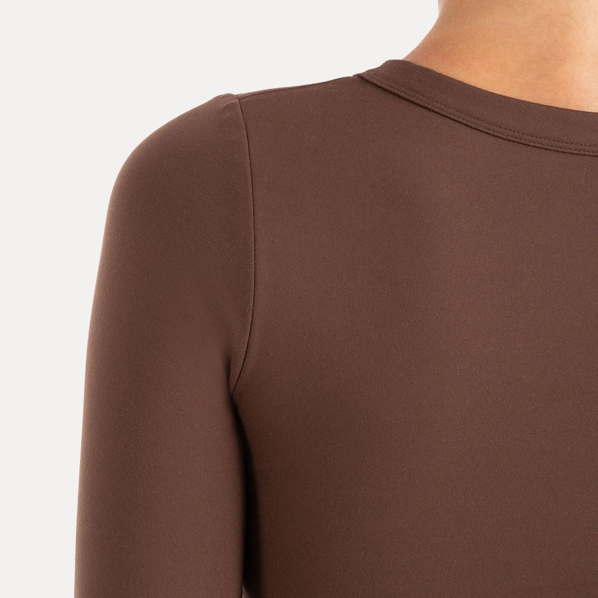 Damen Crop Longsleeve Niora Braun 6/6