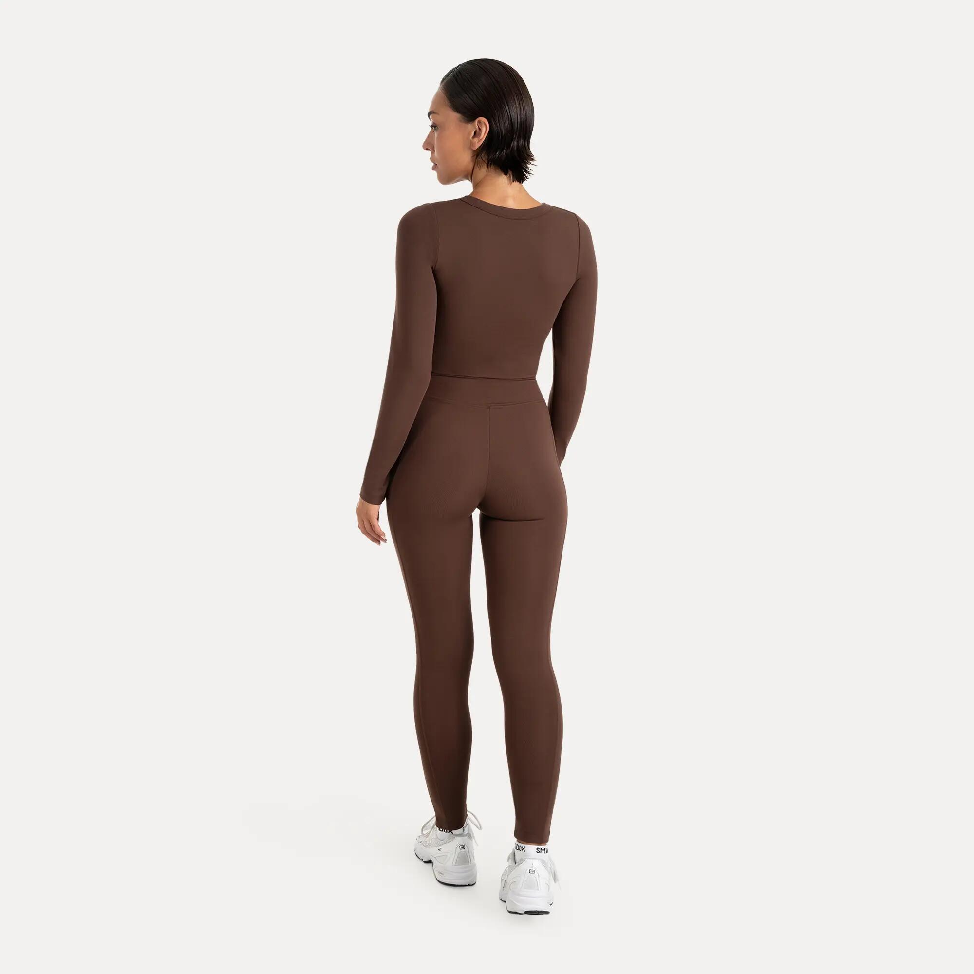 Damen Crop Longsleeve Niora Braun 3/6