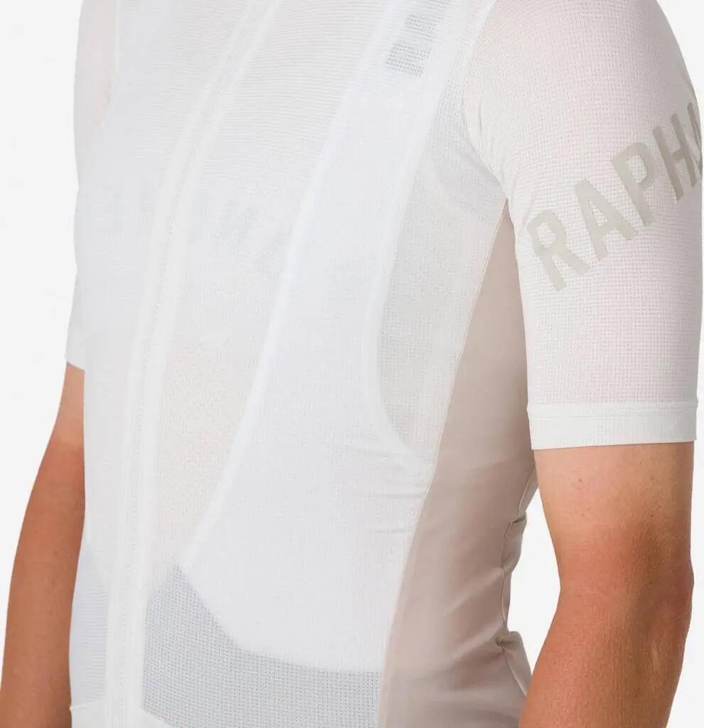 Rapha Pro Team Trainingstrui met korte mouwen voor dames Wit/Zilver 3/6