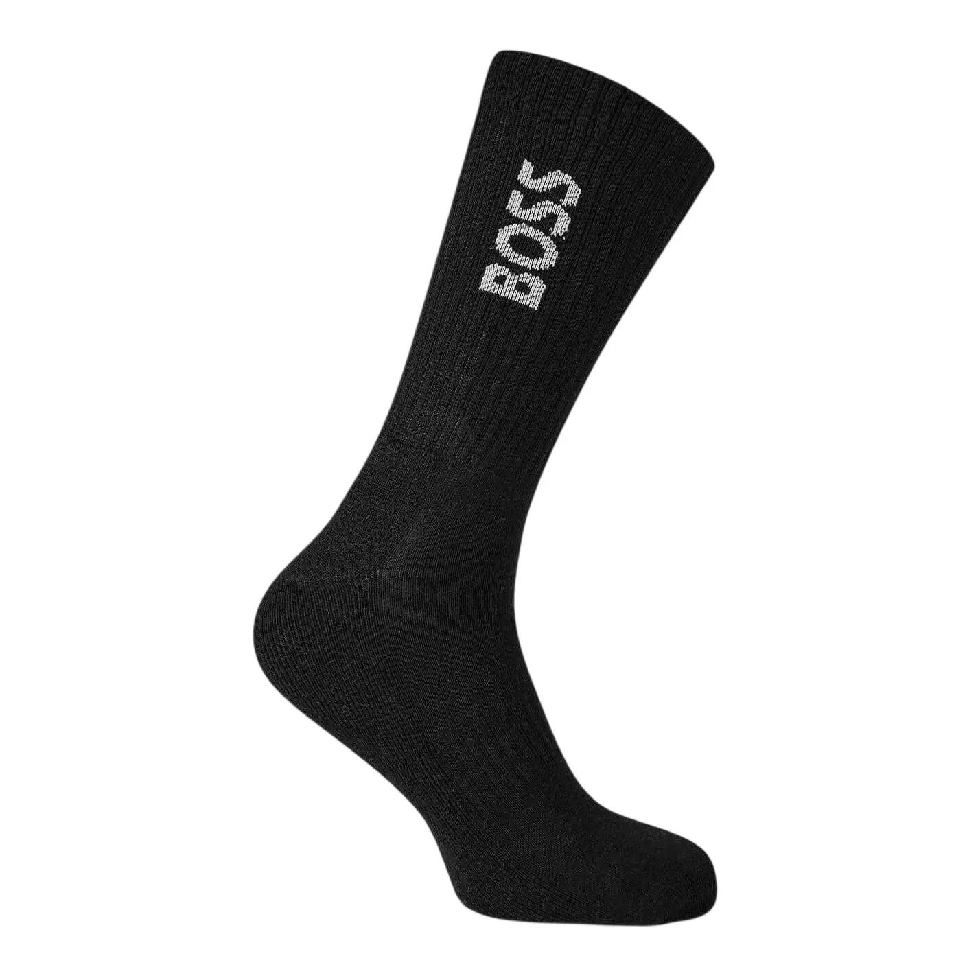 Calzettoni Uomo Boss Nero Bianco Blu Navy 4/4