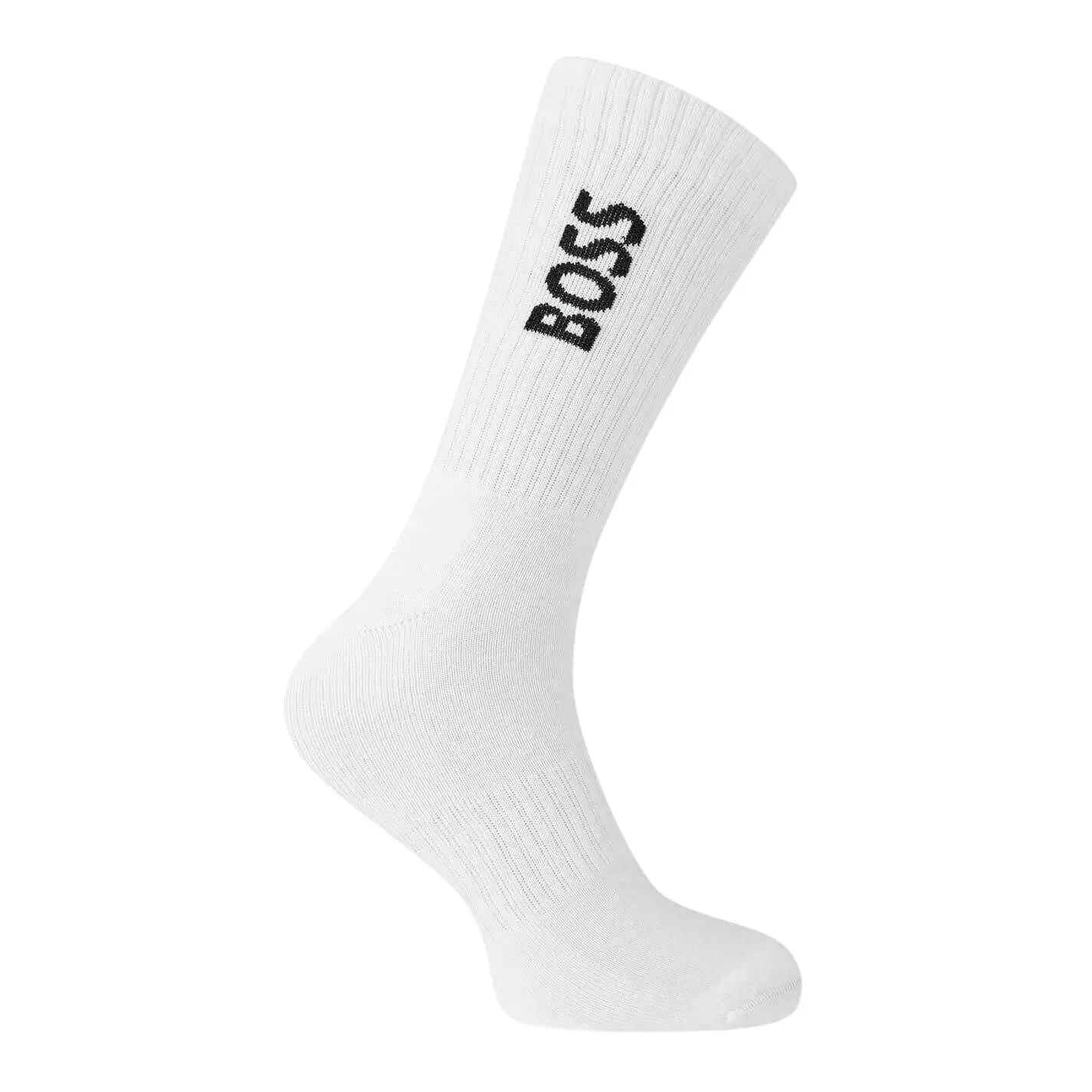 Calzettoni Uomo Boss Nero Bianco Blu Navy 3/4