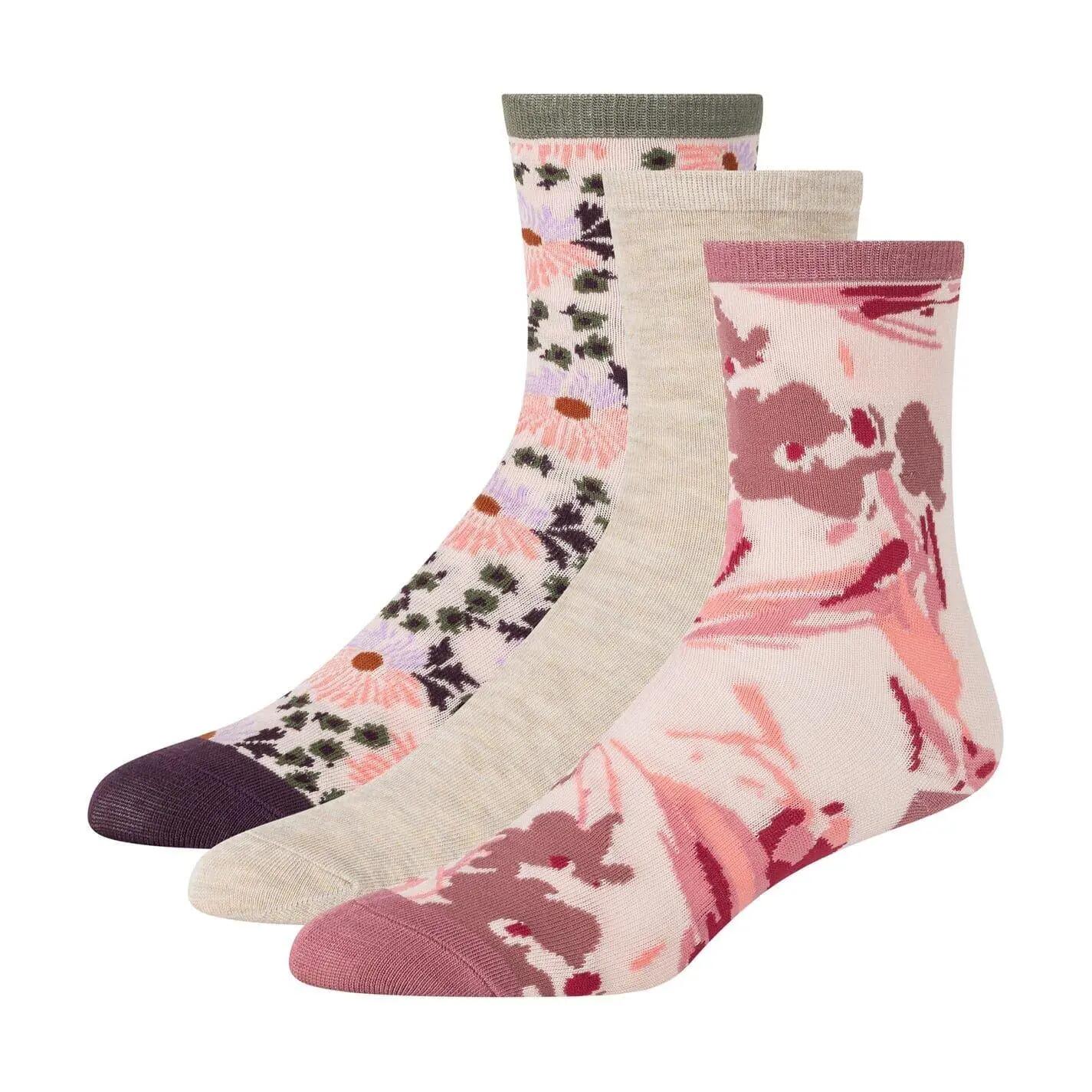 Socken für (3erPack) Damen Elfenbein 2/2