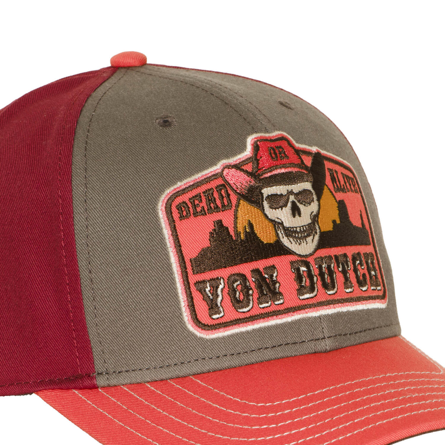 Casquette semi curve premium avec patch Dead 2/5