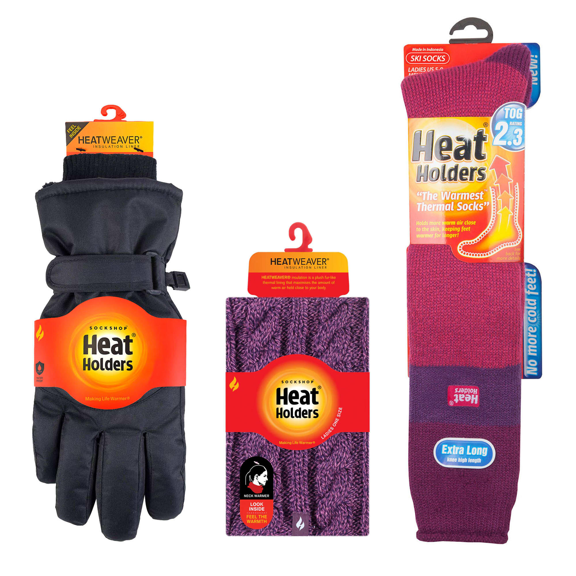 Heat Holders - Set Sci Donna Scaldacollo Guanti Calze Termiche 2/5