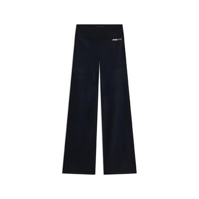 Leggings in tessuto quick dry vita alta con fondo a zampa