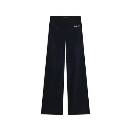 Leggings à taille haute en tissu à séchage rapide avec bas évasé