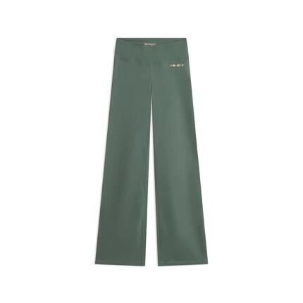Leggings à taille haute en tissu à séchage rapide avec bas évasé