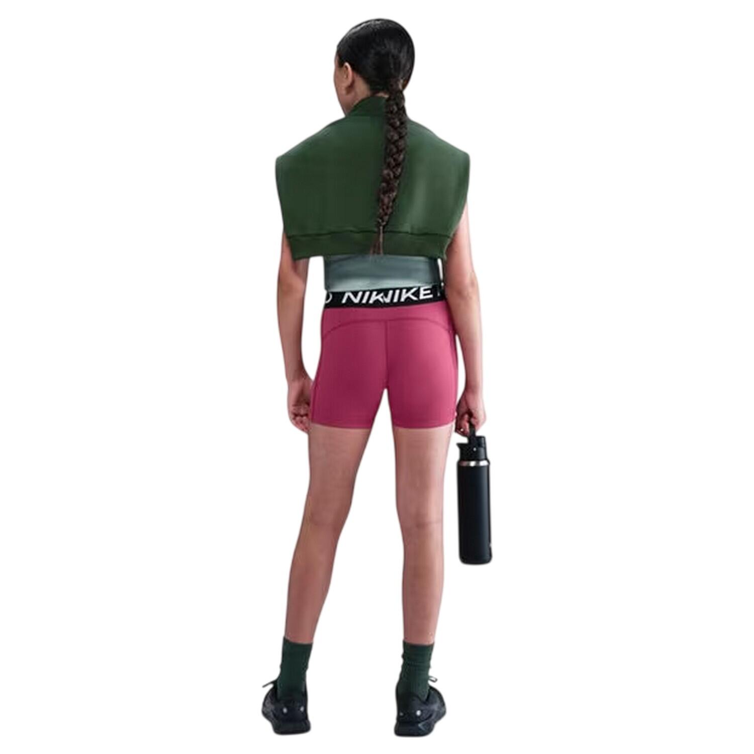Girls DriFIT Compression Shorts (Beet Red) 4/4