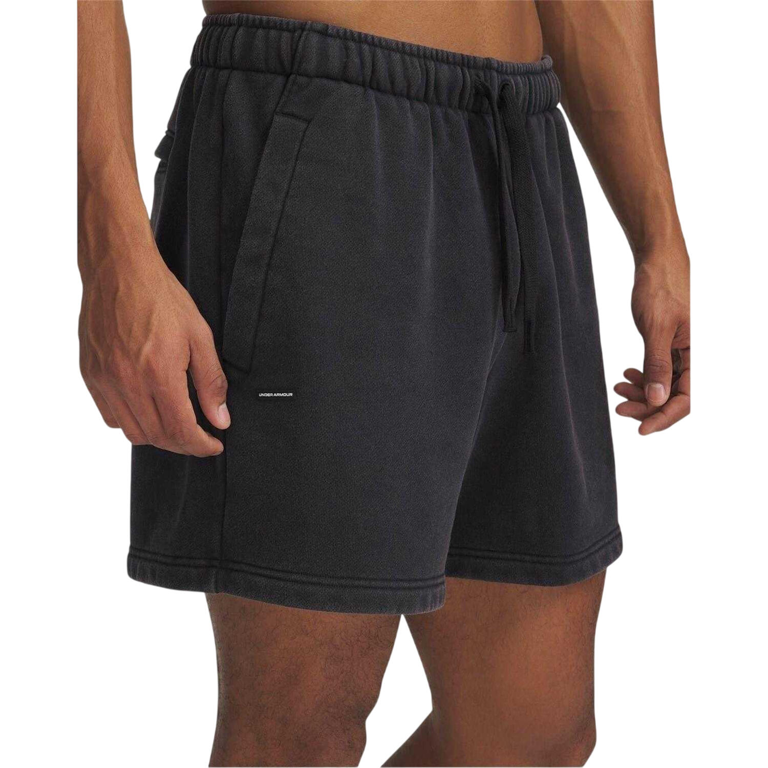 Pantaloncini Casual Vestibilità Rilassata Uomo Under Armour Icon Nero 4/4