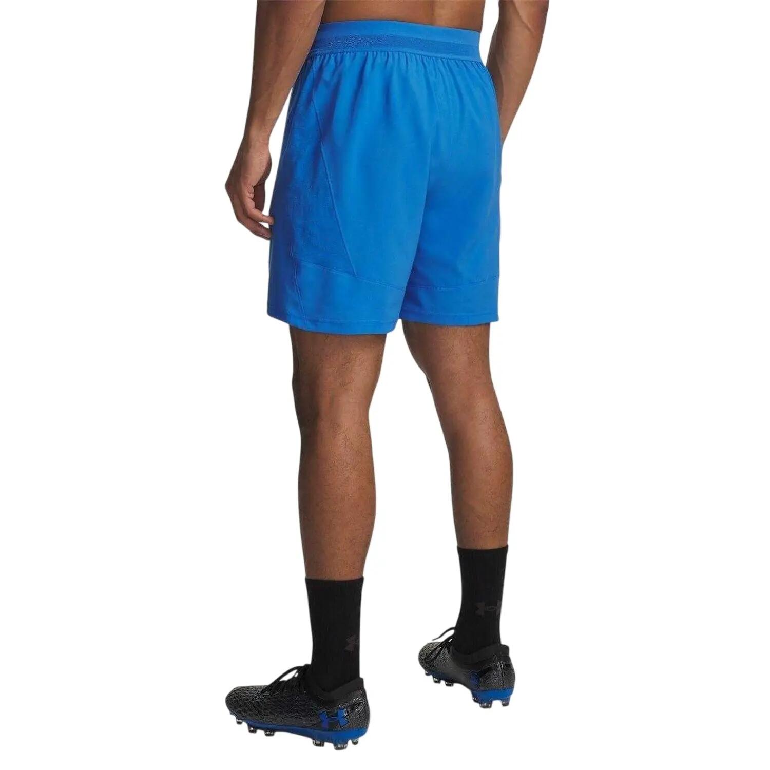Mens Challenger Pro 2 in 1 Shorts (Blue/Yellow) 2/2