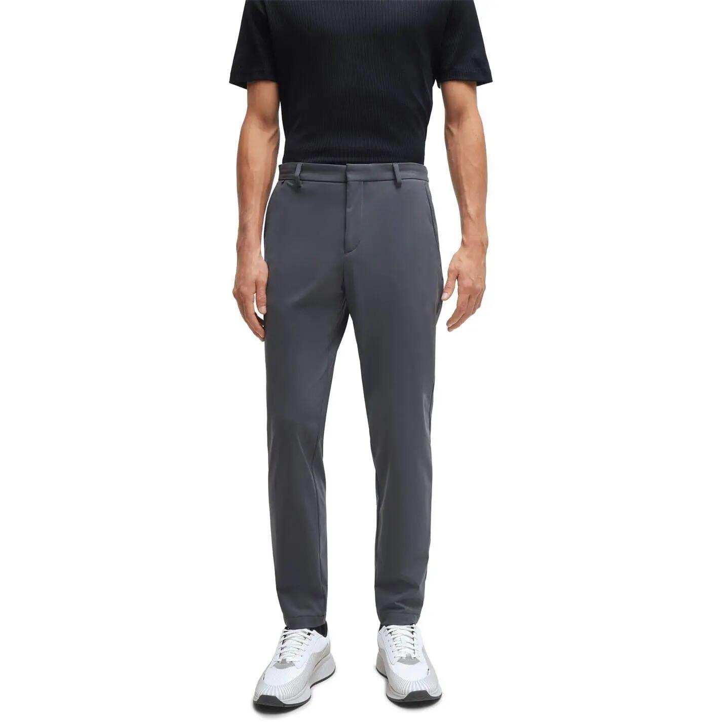 Pantalone Aderente Uomo Boss Genius Grigio Intermedio 4/5