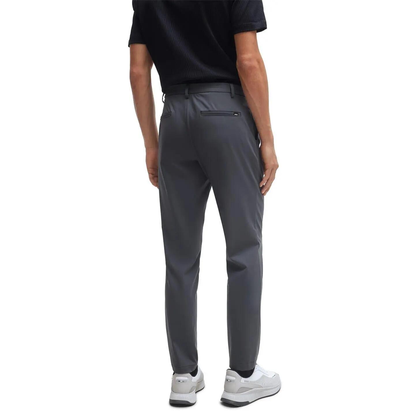 Pantalone Aderente Uomo Boss Genius Grigio Intermedio 3/5