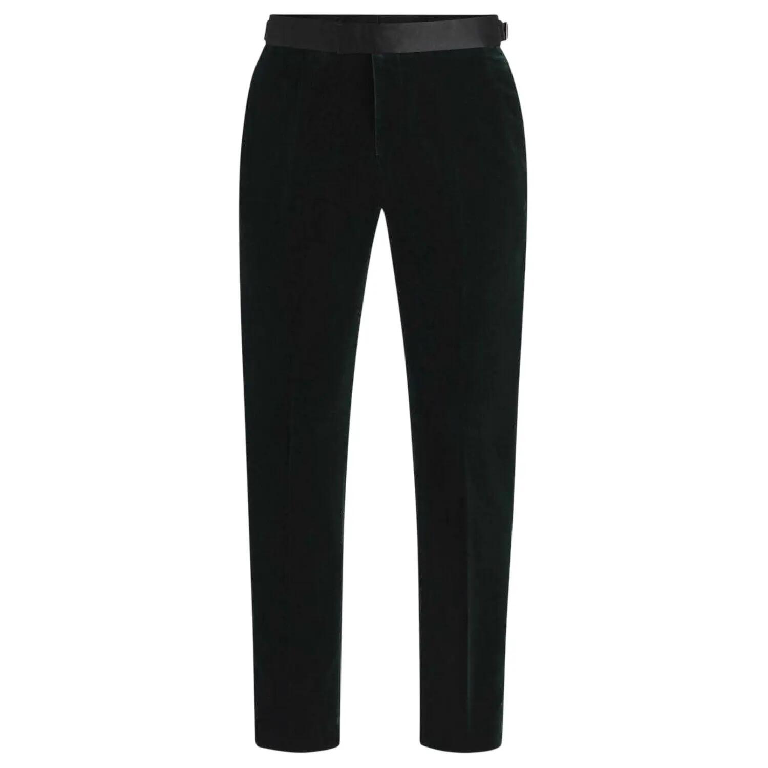 Pantaloni Da Smoking Uomo Boss Verde 2/4