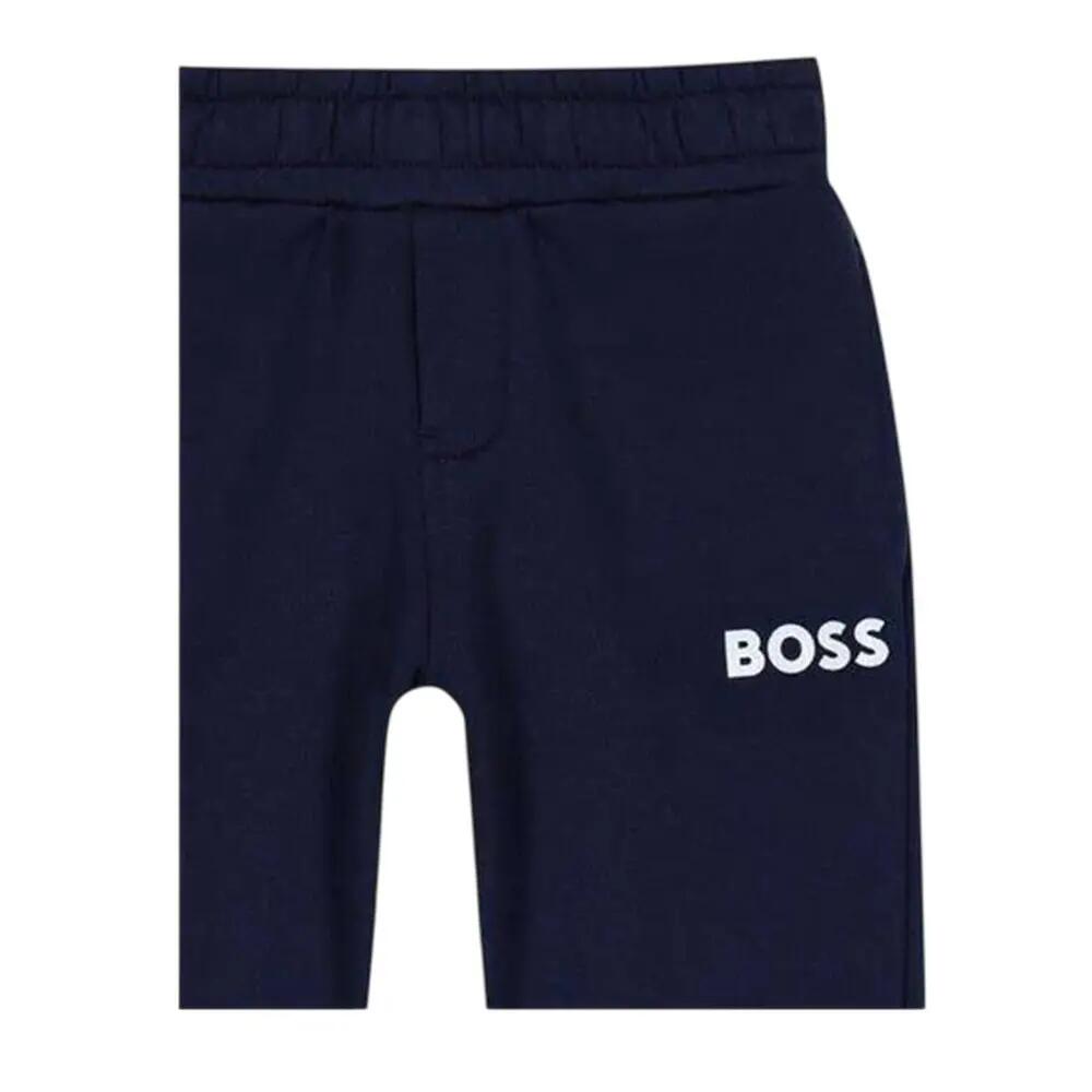 Pantaloni Da Jogging Logo Bambini Boss Blu Navy 3/3