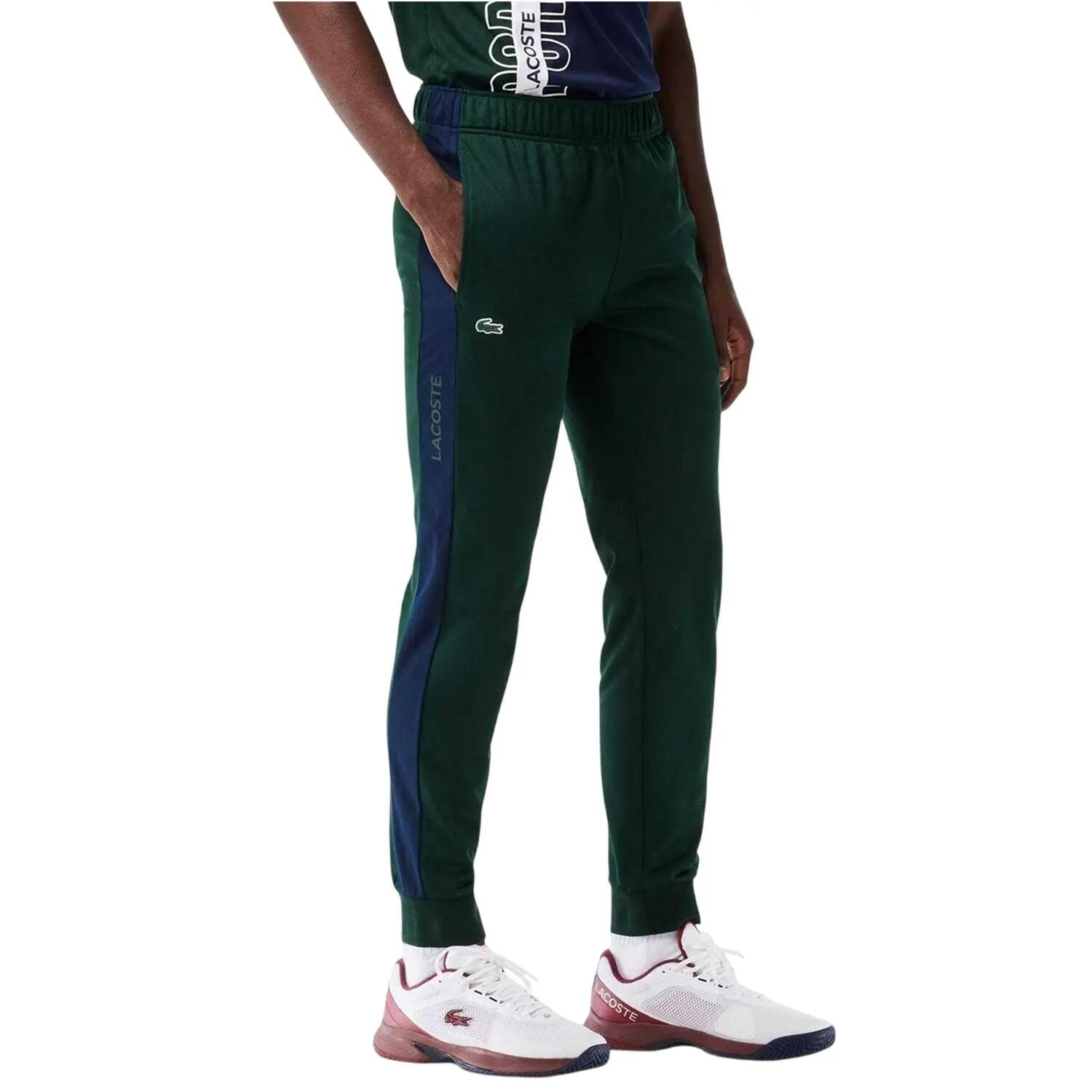 Pantalon De Jogging Motif/style Panneau Contrasté Homme (Vert / Bleu Marine) 4/4