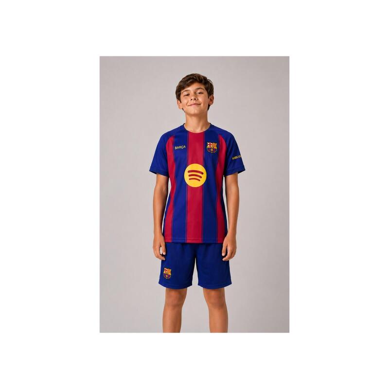 Tricou de fan FC Barcelona 25-26 pentru copii, acasă, replică - Lamine Yamal 10