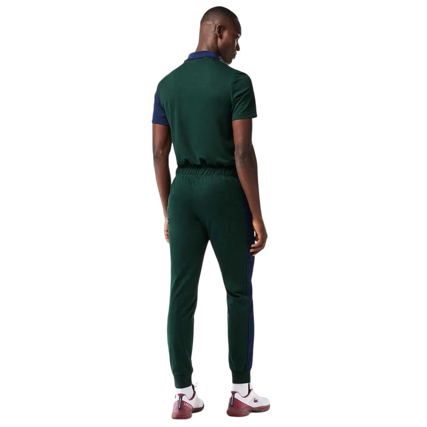 Pantalon De Jogging Motif/style Panneau Contrasté Homme (Vert / Bleu Marine) 3/4