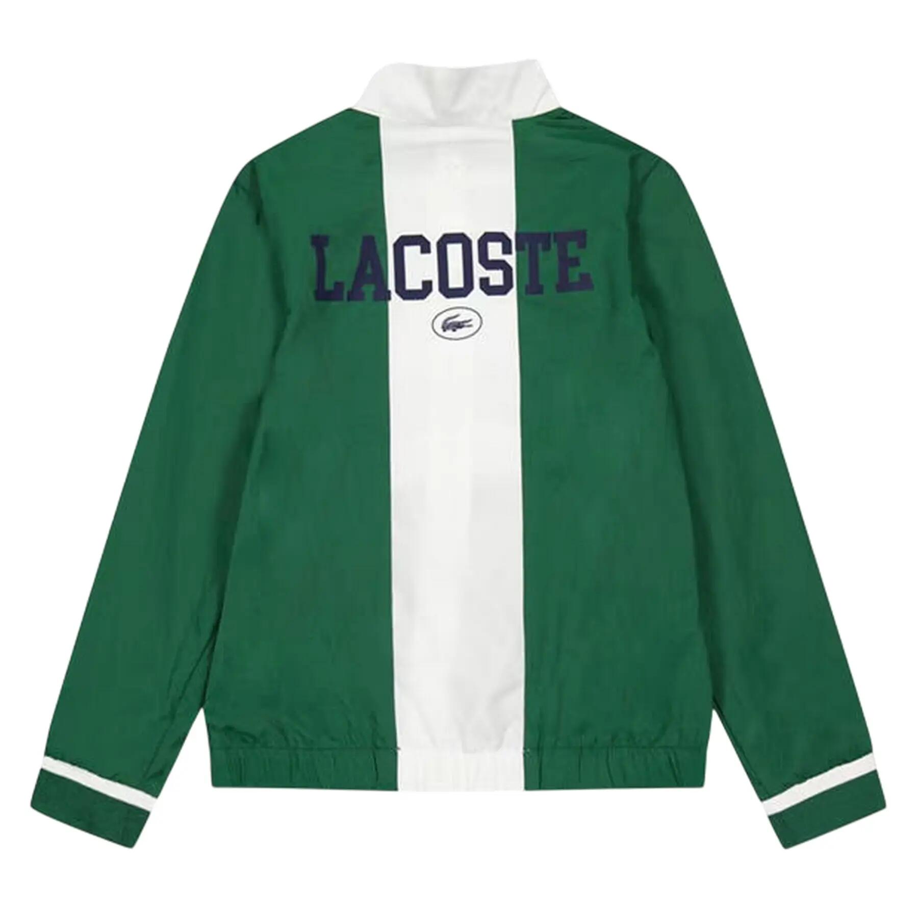 Childrens/Kids Logo Regular Track Jacket (Green/White) 3/4