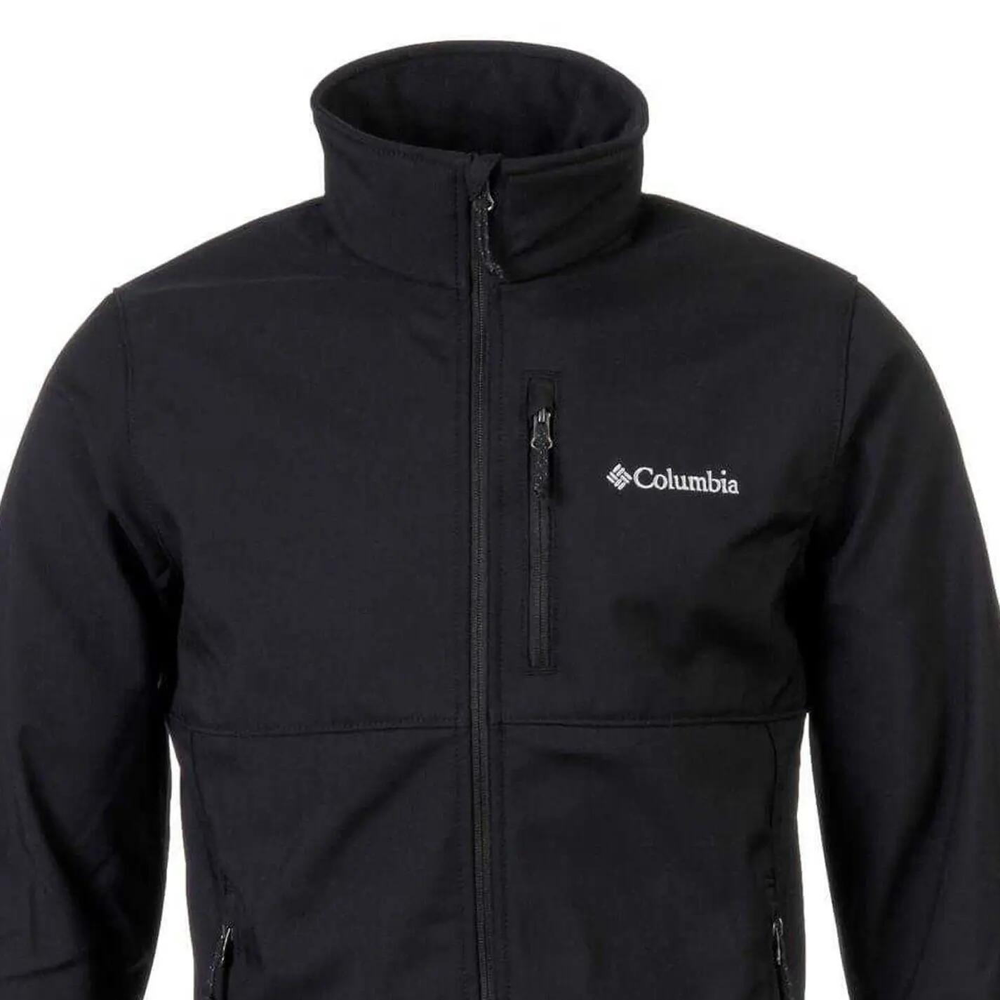 Mens Ascender Water Resistant Soft Shell Jacket (Black) 3/3