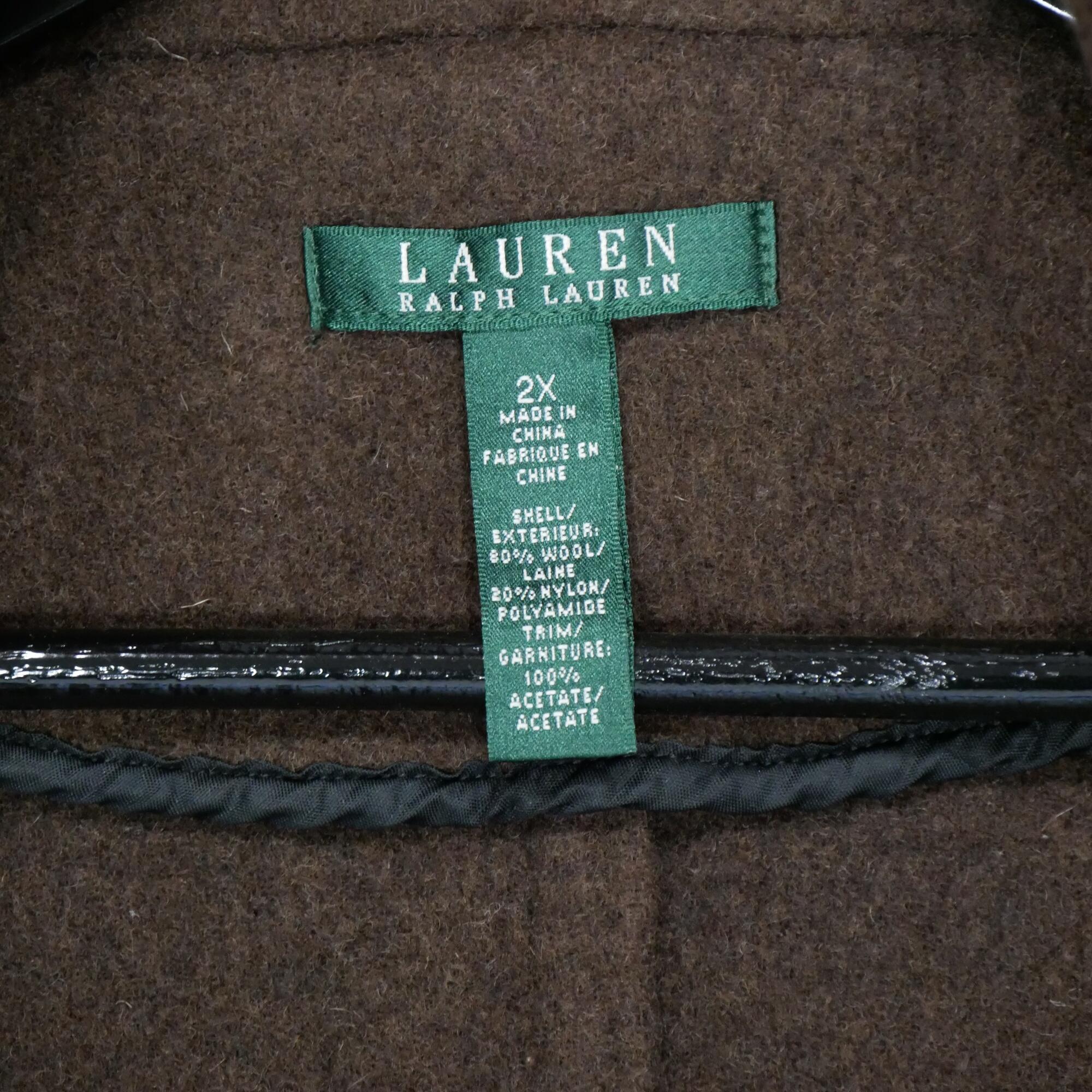 Second hand - Parka donna marrone Lauren Ralph Lauren - Stato molto buono 6/6