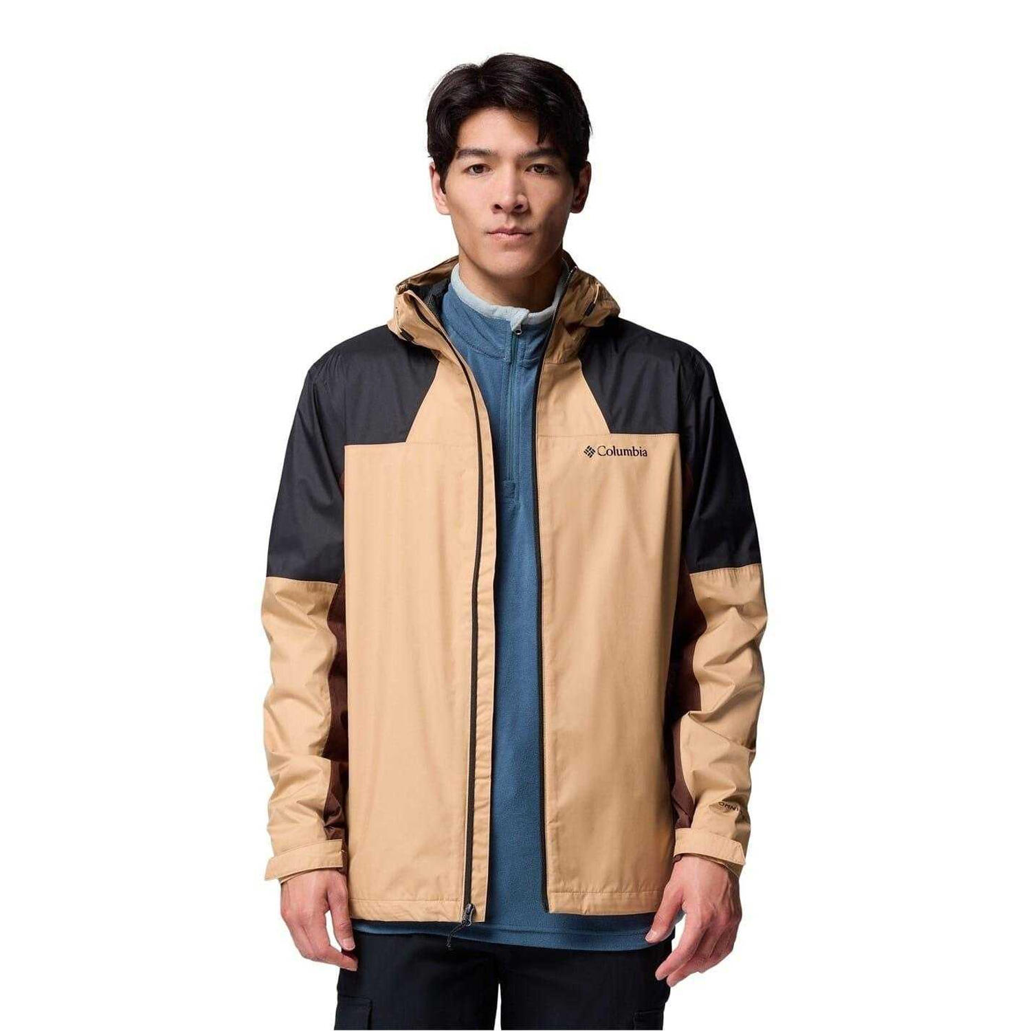 Impermeabile Tasca Con Zip Uomo Columbia Tabacco 5/5