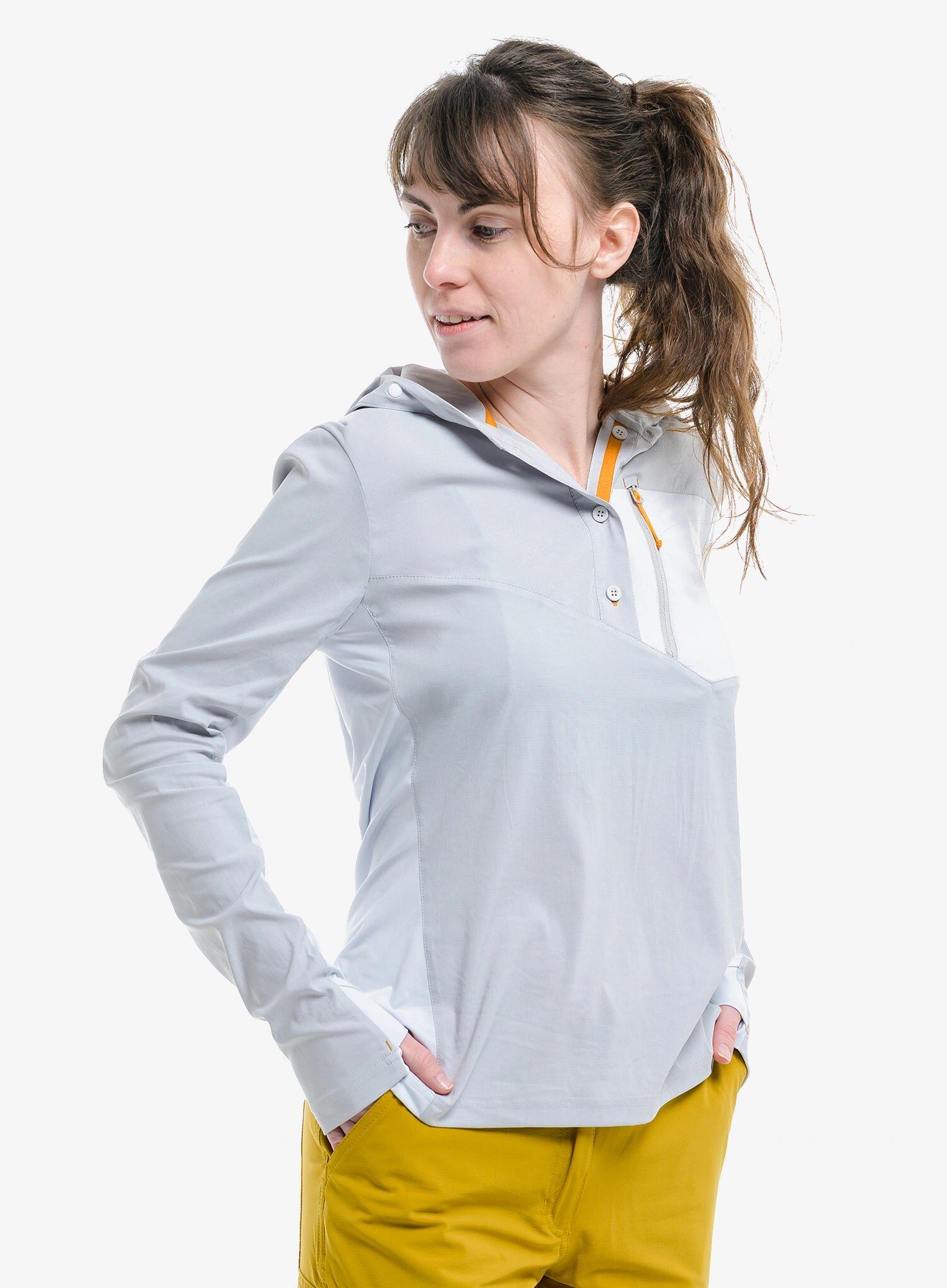 Maglia a maniche lunghe Maya Hood Trek WMN donna – grigio 3/7