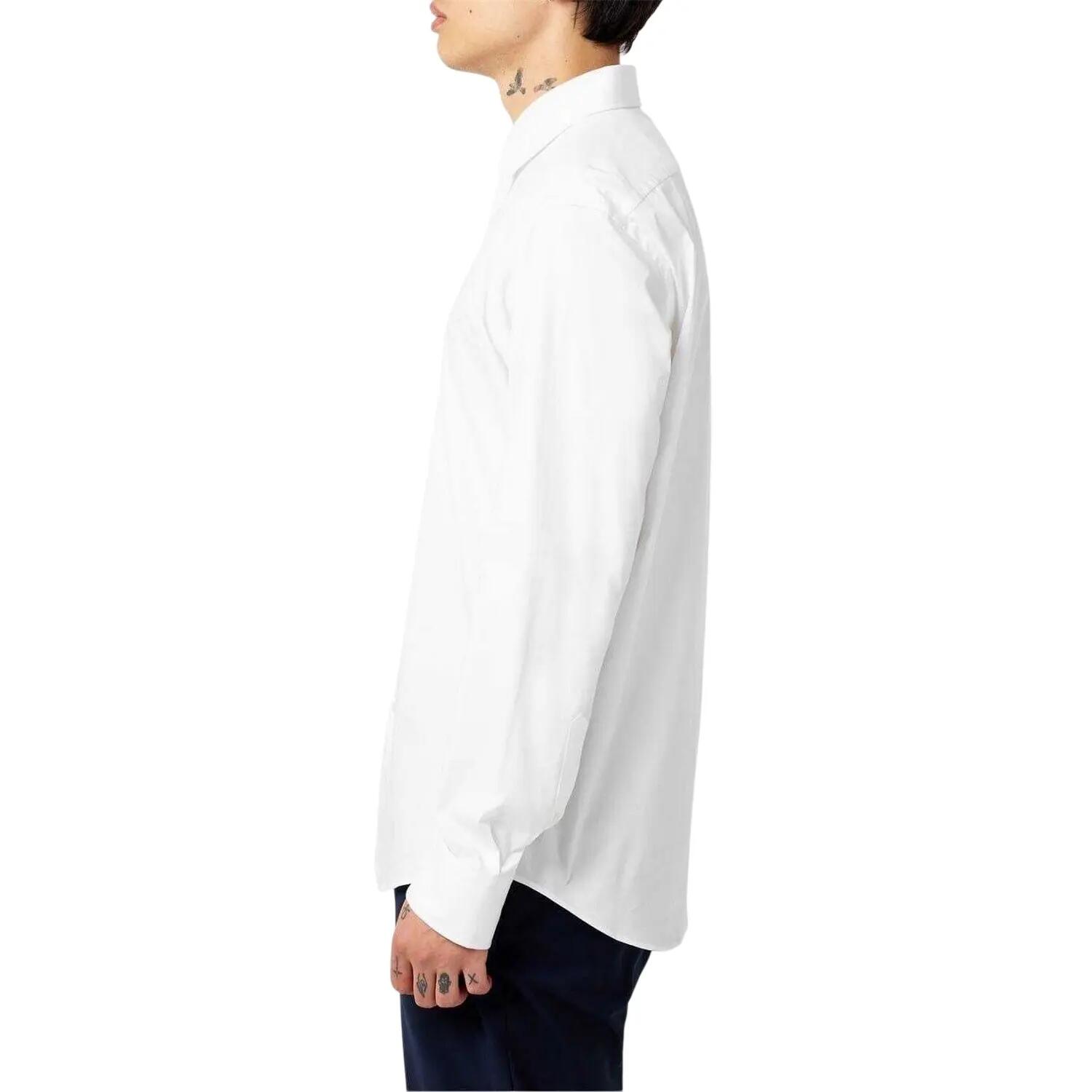 Camicia Collare Kent Manica Lunga Uomo Boss Joe Bianco 4/4