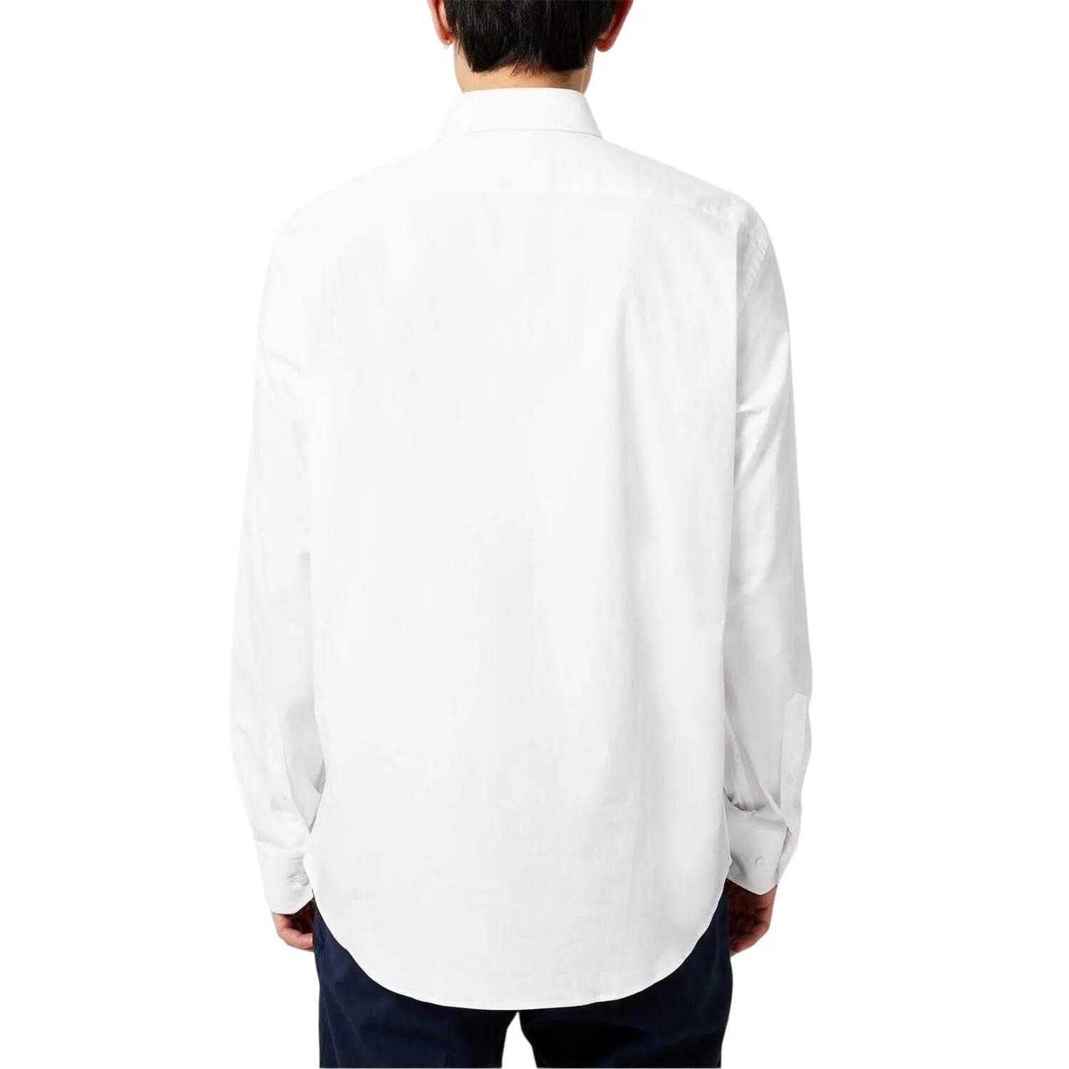Camicia Collare Kent Manica Lunga Uomo Boss Joe Bianco 3/4