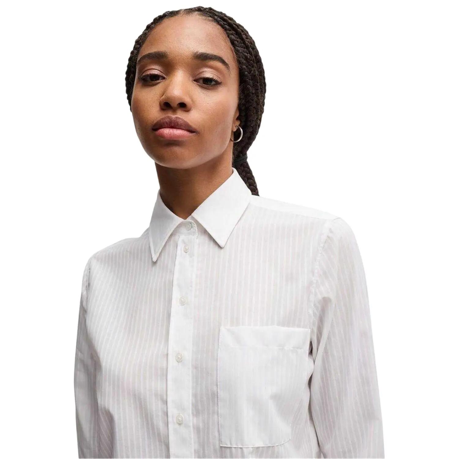 Camicia Donna Boss Brielle Monday Bianco 4/4