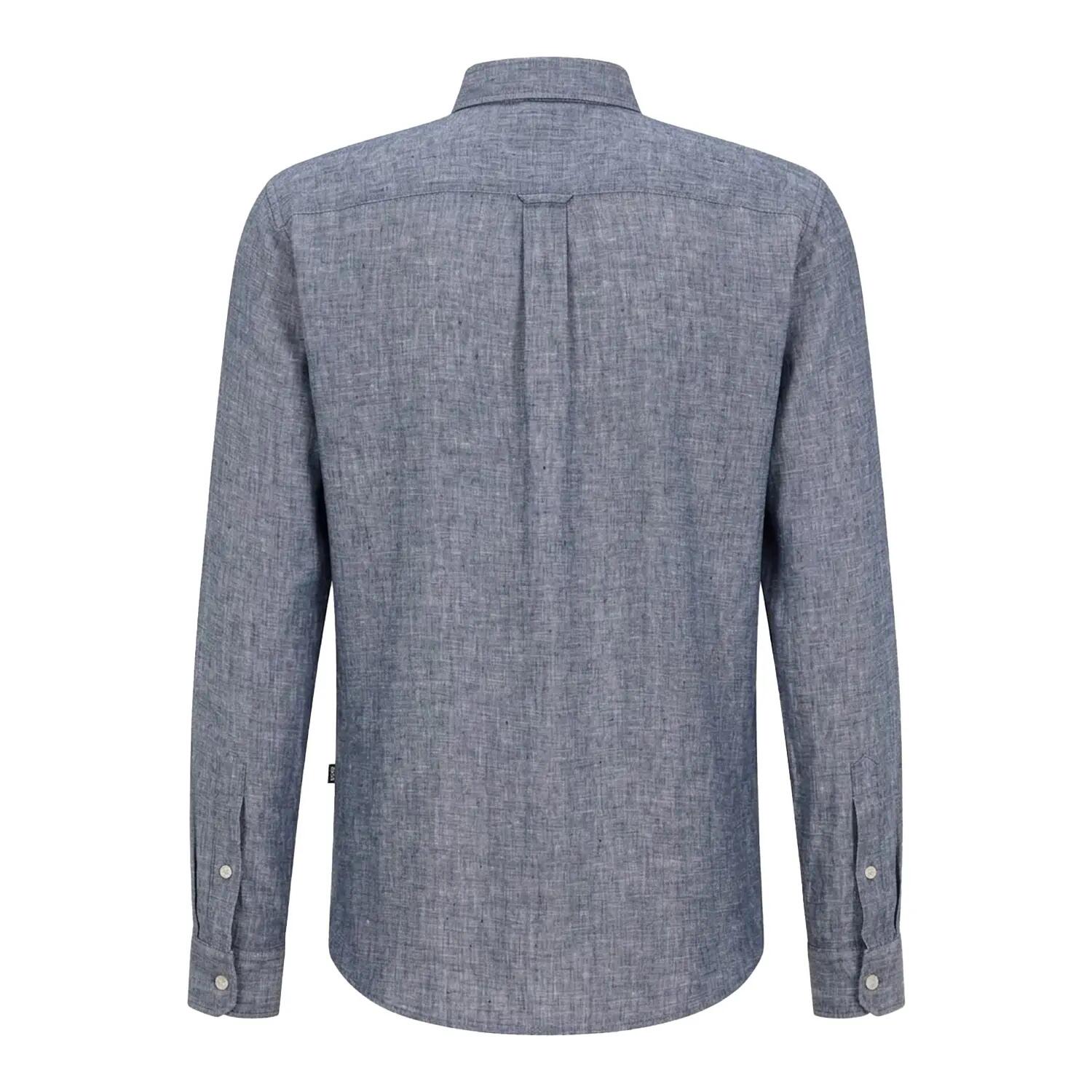 Camicia Collare Manica Lunga Uomo Boss Liam Blu Scuro 2/2