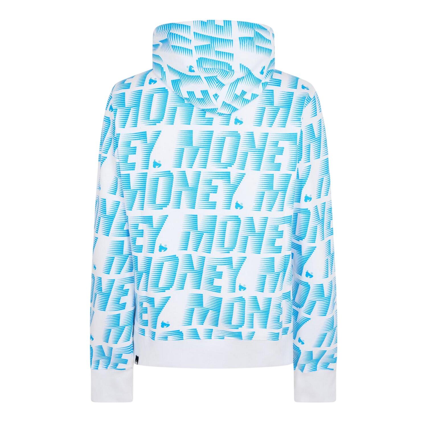 Felpa Con Cappuccio Logo Uomo Money Zoom Block Blu 2/2