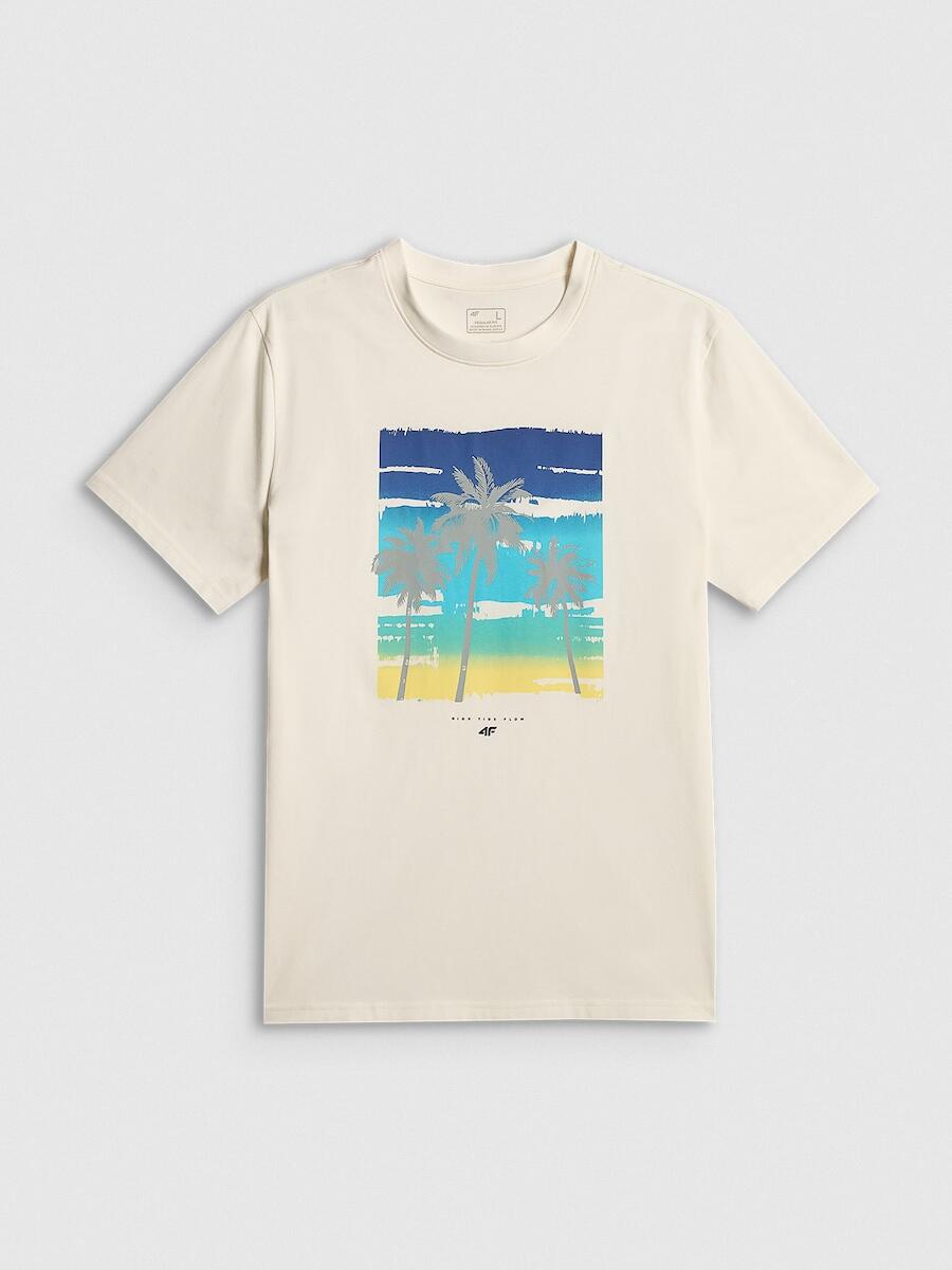 T-shirt bawełniany męski 4F 4FRSS26TTSHM4291 6/7