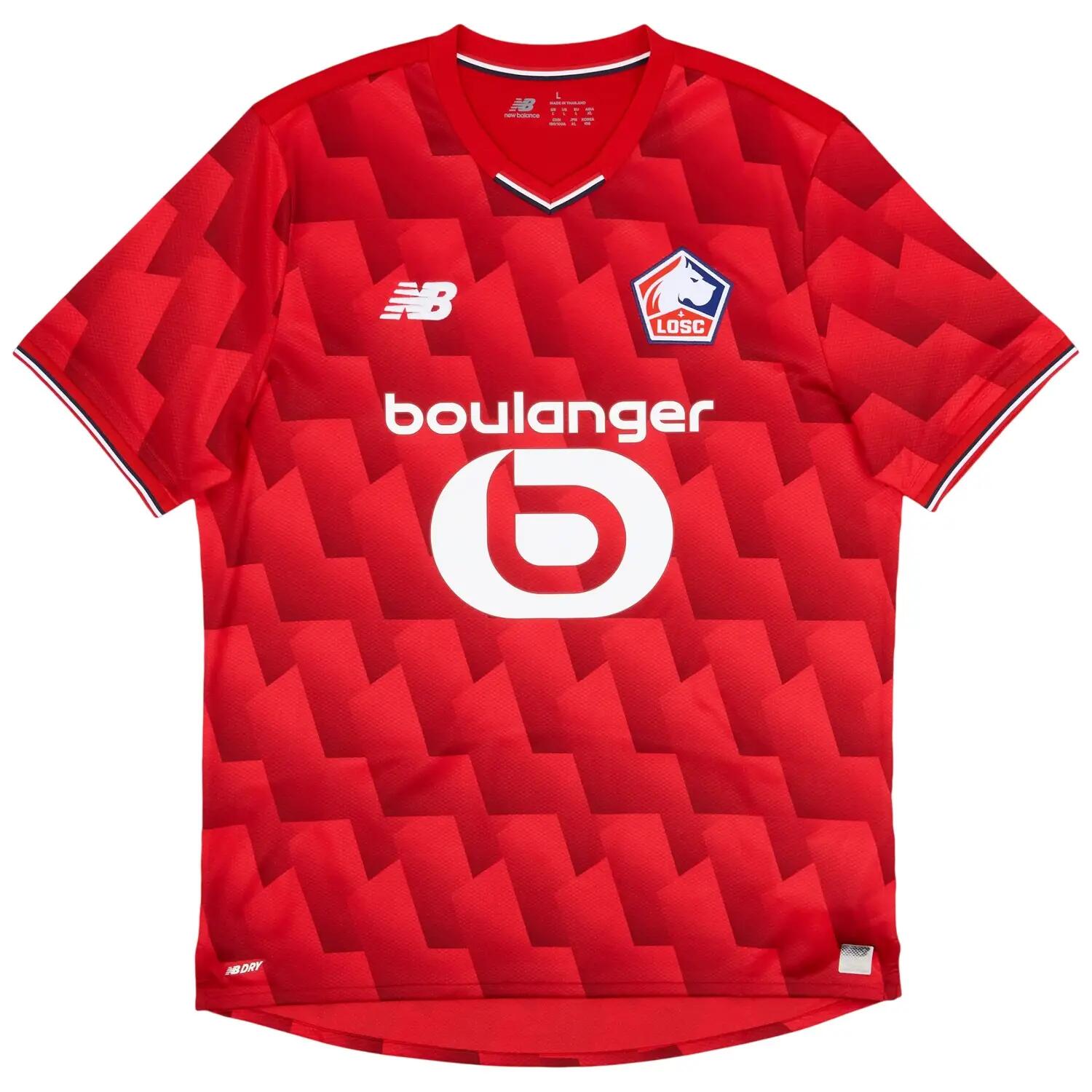 Uomo Calcio Maglietta Da Casa New Balance Lille 25/26 Rosso 2/4