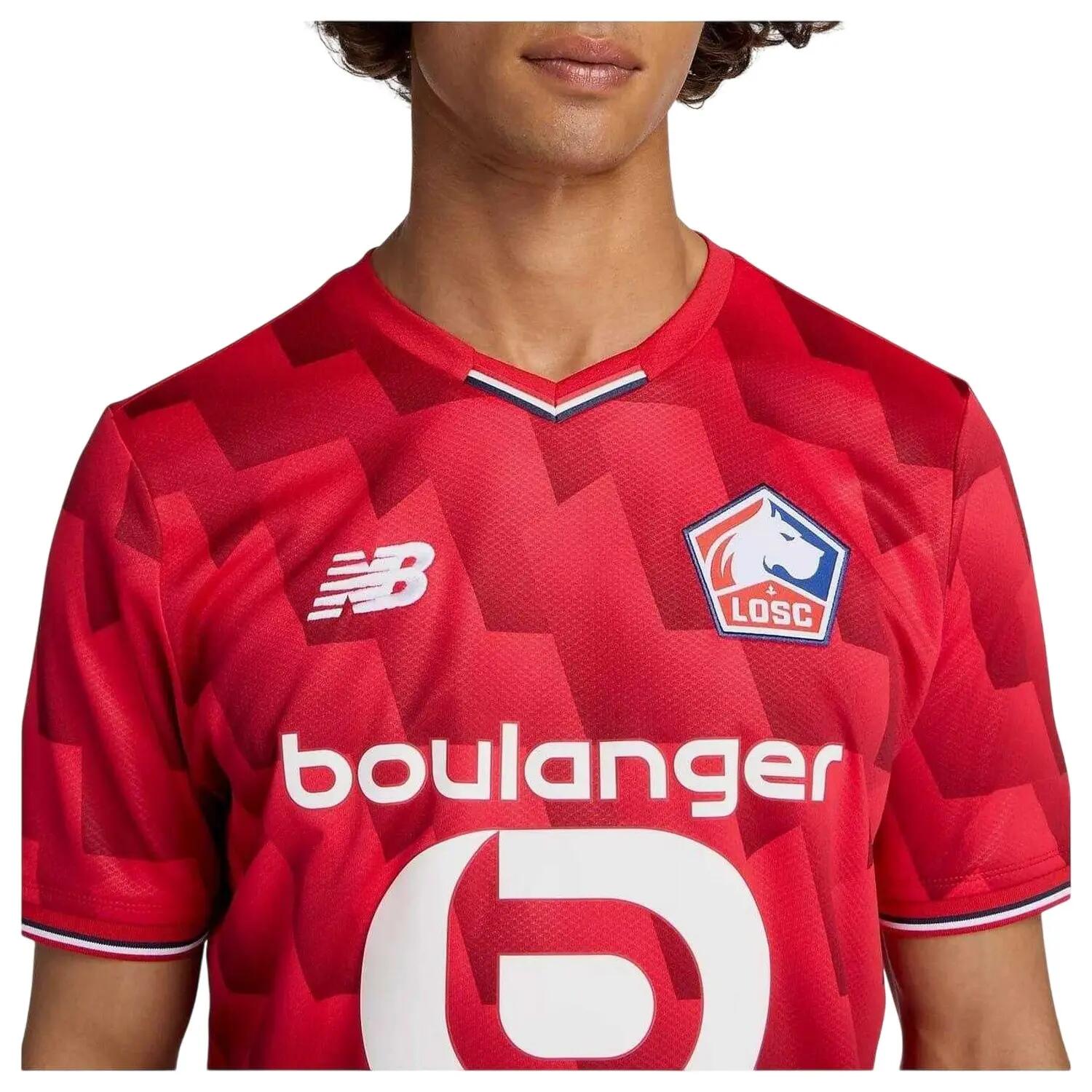 Uomo Calcio Maglietta Da Casa New Balance Lille 25/26 Rosso 4/4
