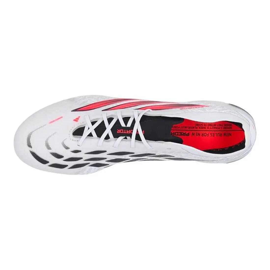 Adidas Predator Elite FG Bianco, nero e rosa 4/14