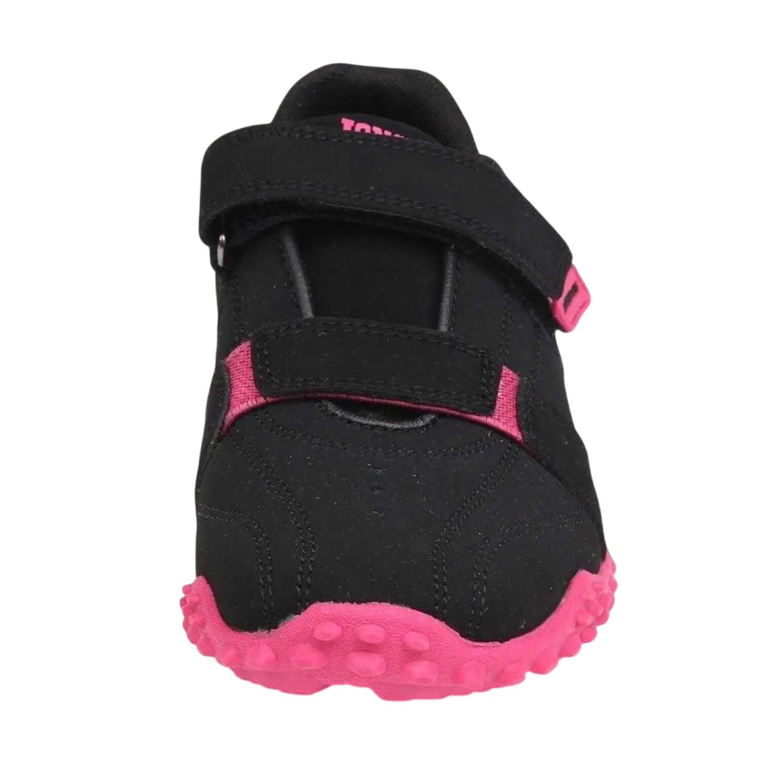 "Fulham" Sneaker für , Leder Kinder Schwarz/Kirsche 4/5