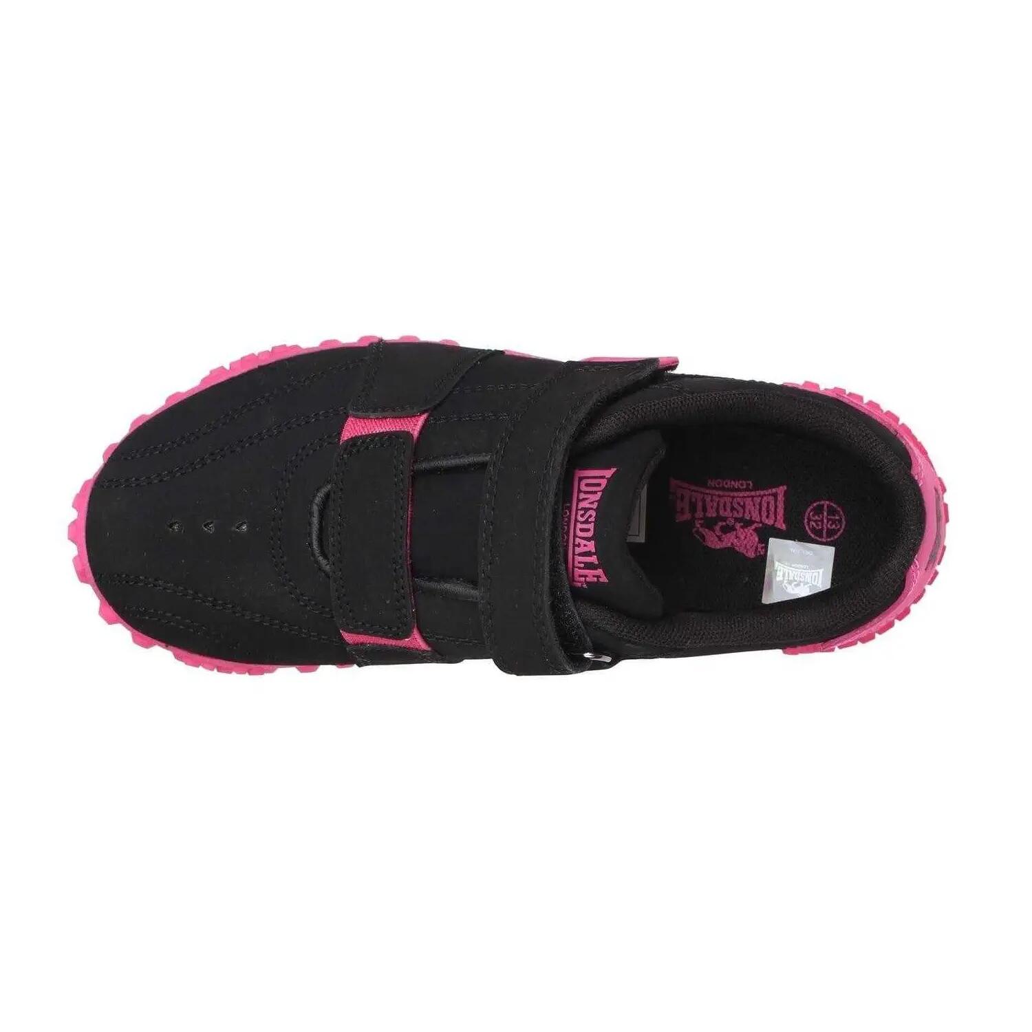 "Fulham" Sneaker für , Leder Kinder Schwarz/Kirsche 2/5