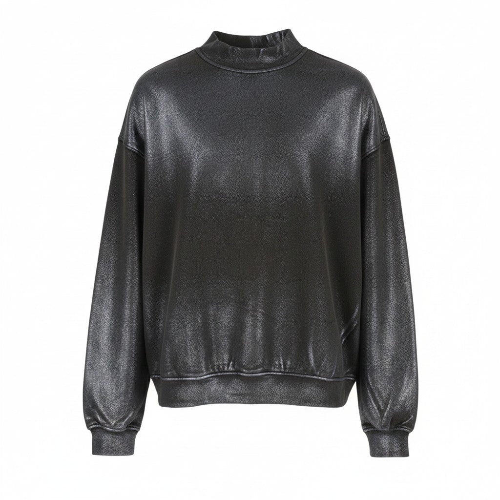 sweatshirt - sportswear - femmes - metallic, faded, unisexe - diesel - grey 1/1