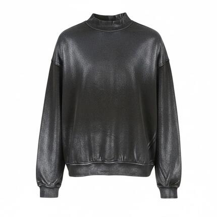sweatshirt - sportswear - femmes - metallic, faded, unisexe - diesel - grey